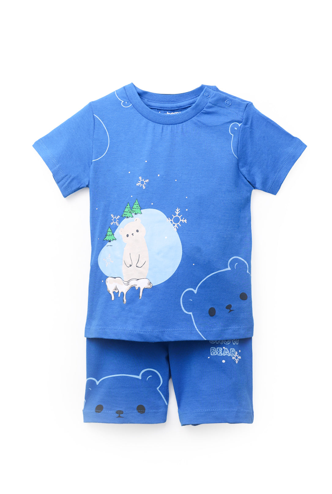 NUBERRY KIDS - BOY T-SHIRTS AND SHORTS BLUE