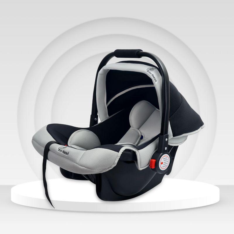 Cozy Carry Cot-Black Grey