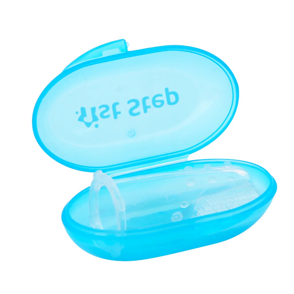 Silicone Finger Brush Pack of 2 With Carrying Case