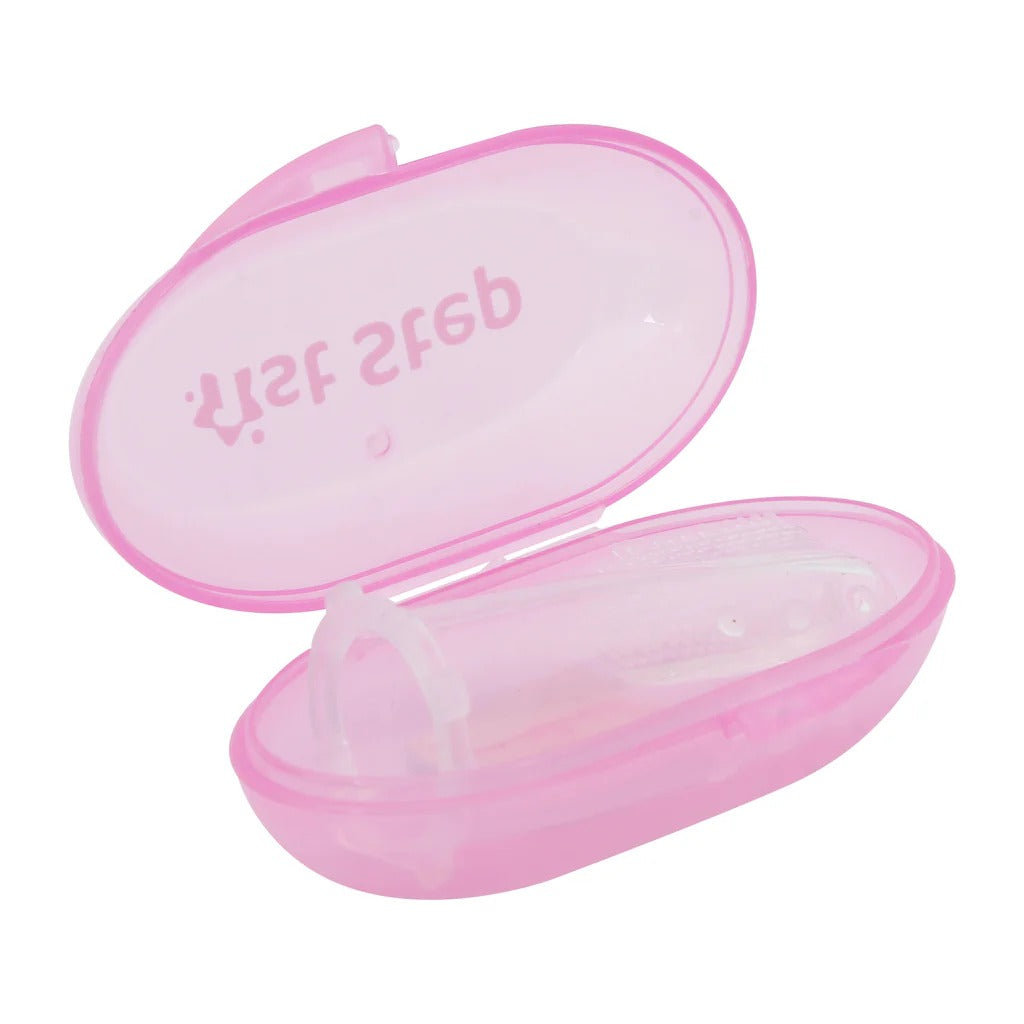 Silicone Finger Brush Pack of 2 With Carrying Case