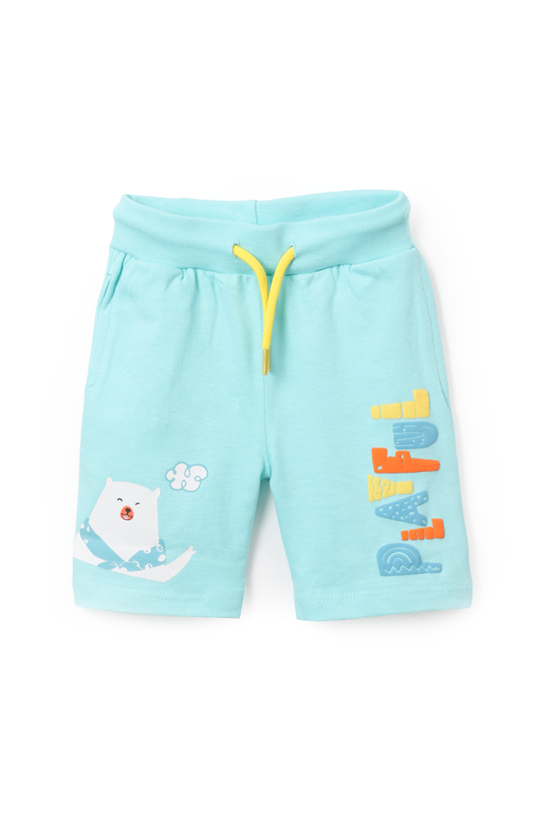 NUBERRY KIDS - BOY T-SHIRTS AND SHORTS MINT BLUE