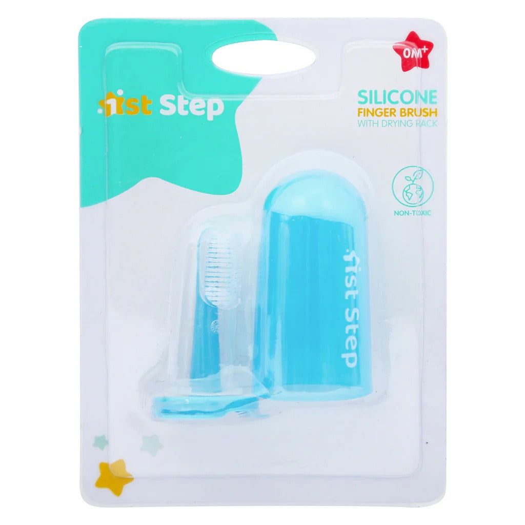 Silicone Finger Brush with Drying Rack