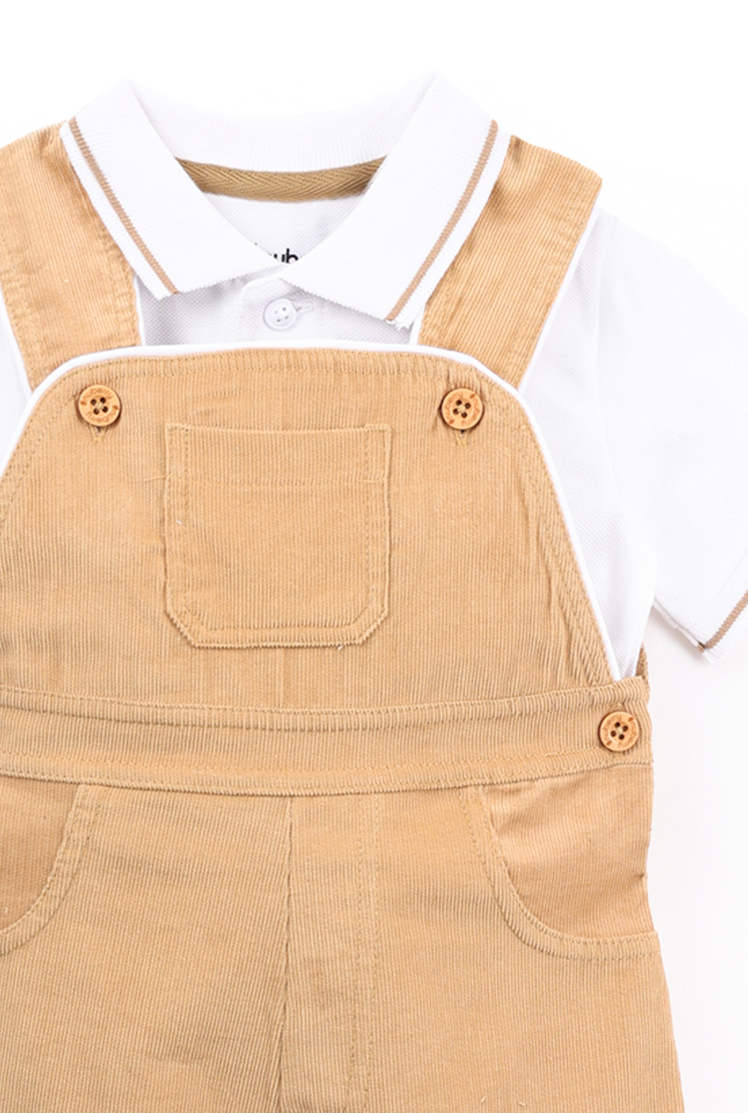NUBERRY KIDS - BOY CORDUROY DUNGAREE GREEN
