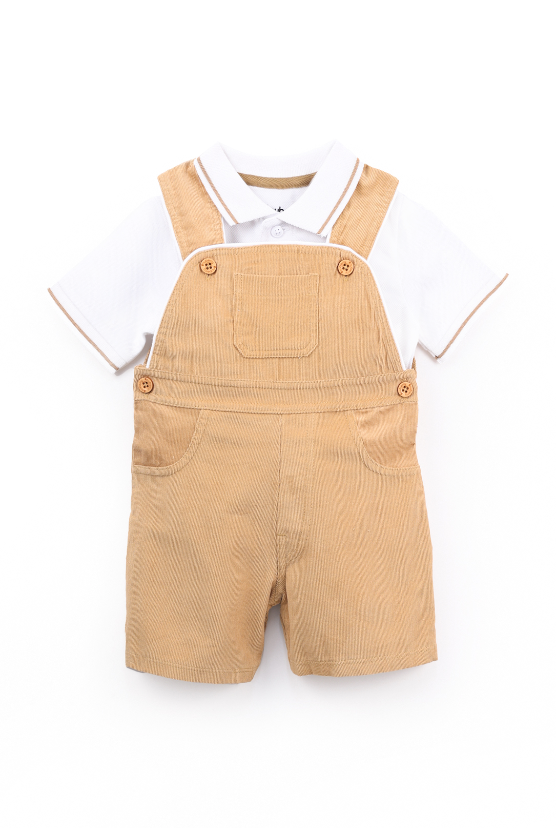NUBERRY KIDS - BOY CORDUROY DUNGAREE GREEN