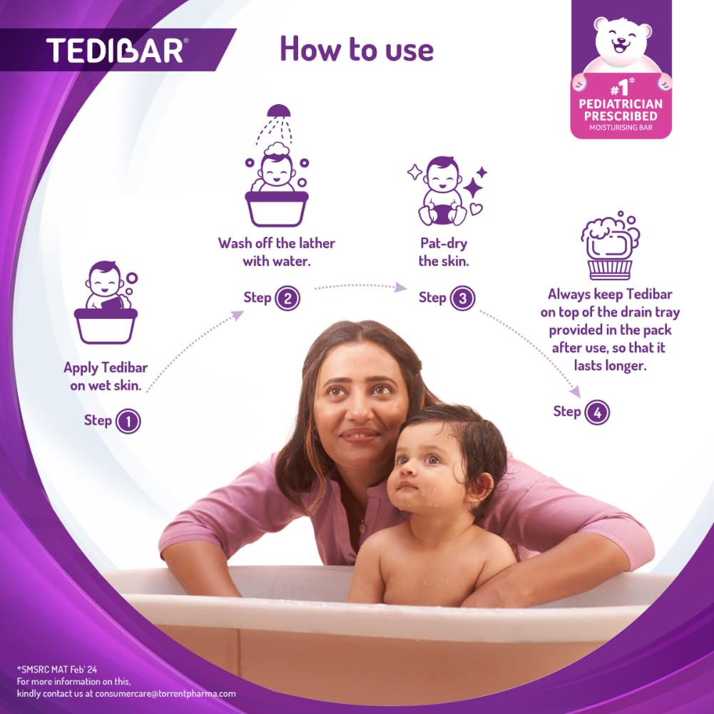 Tedibar Moisturising Baby Bathing Bar