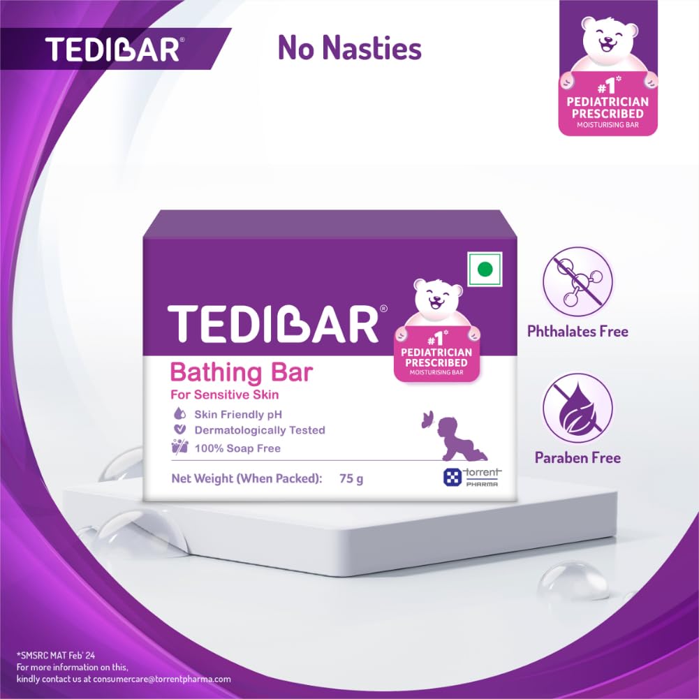 Tedibar Moisturising Baby Bathing Bar
