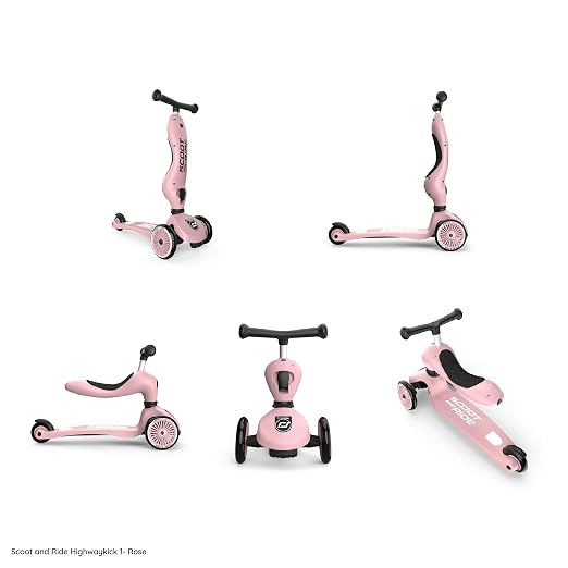 Scoot & Ride Highwaykick 1, 2-in-1 Kids Scooter with Seat, Steel
