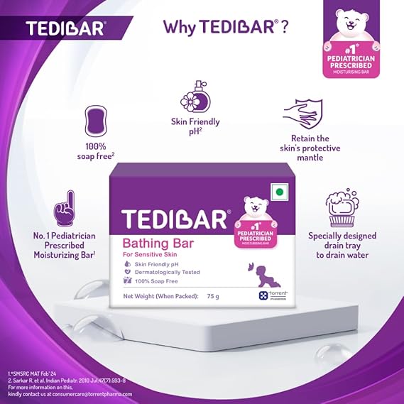 Tedibar Moisturising Baby Bathing Bar