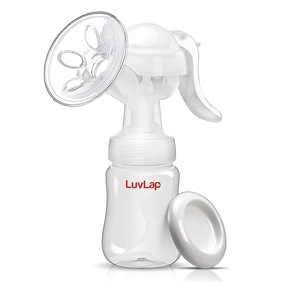 LuvLap Manual Breast Pump – 3 Level Suction Adjustment