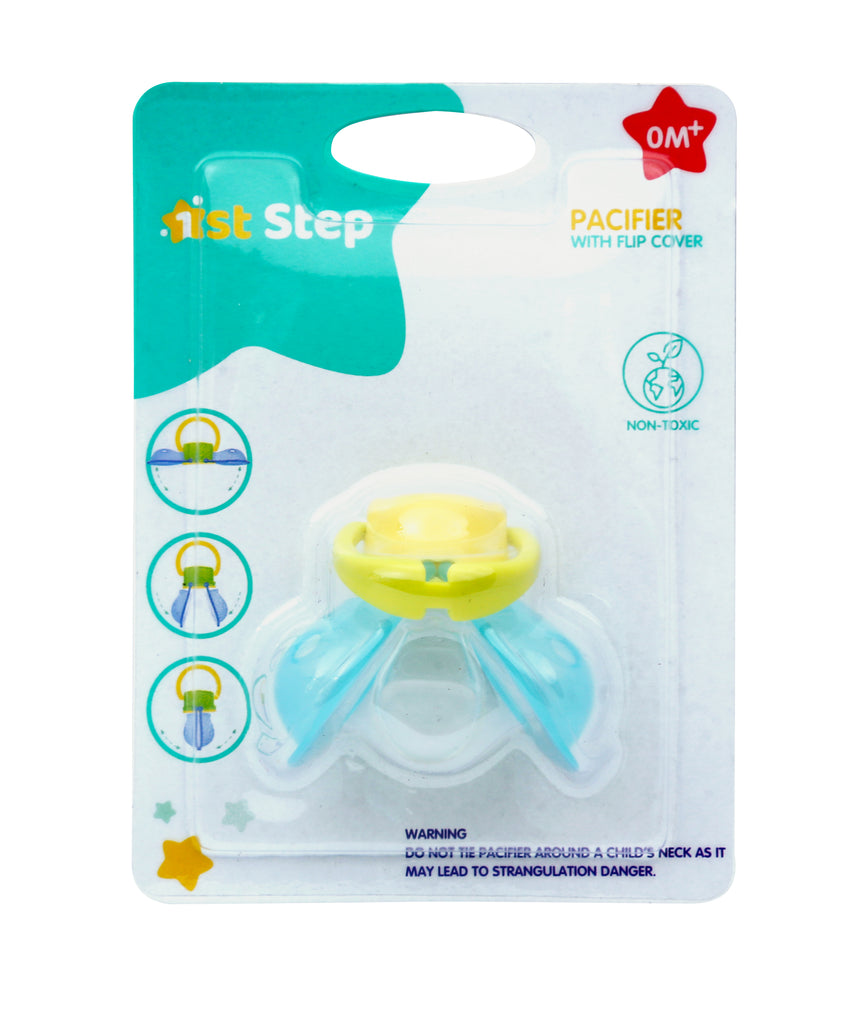 1st Step Soft Silicone Pacifier-Blue