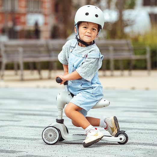 Scoot & Ride Highwaykick 1, 2-in-1 Kids Scooter with Seat, Steel