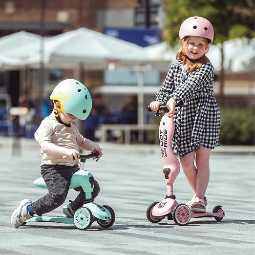 Scoot & Ride Highwaykick 1, 2-in-1 Kids Scooter with Seat, Steel