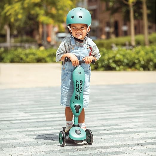 Scoot & Ride Highwaykick 1, 2-in-1 Kids Scooter with Seat, Steel