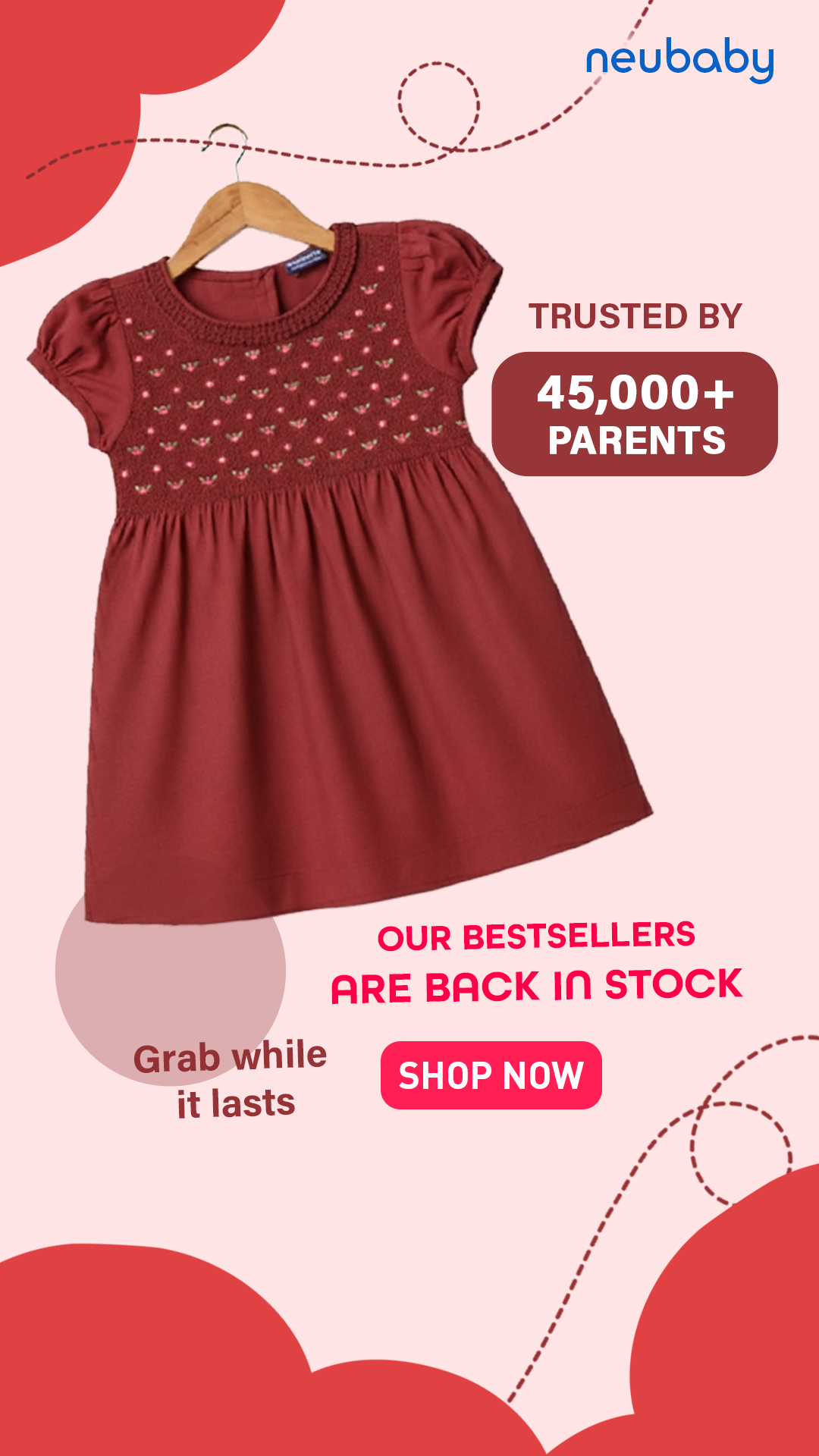 Nuberry Girls Smocking Dress