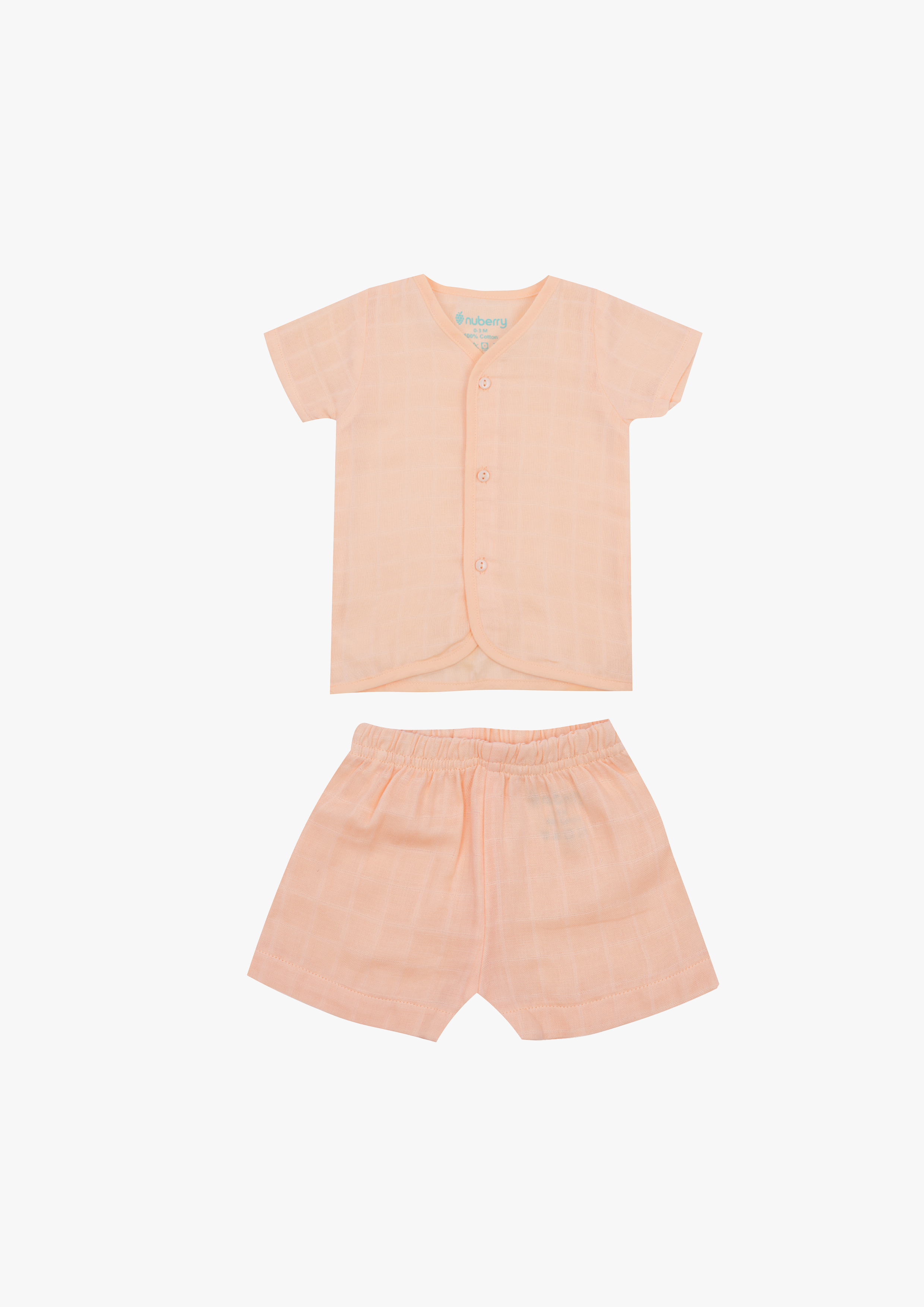 Nuberry Muslin Jabla Half Sleeve and Shorts