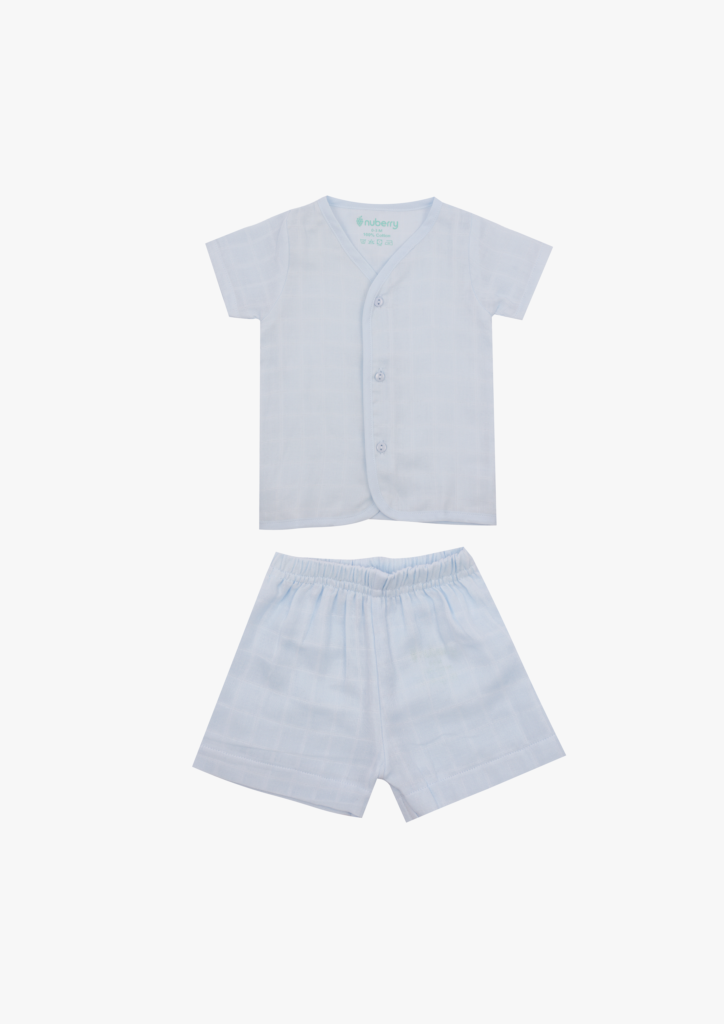 Nuberry Muslin Jabla Half Sleeve and Shorts