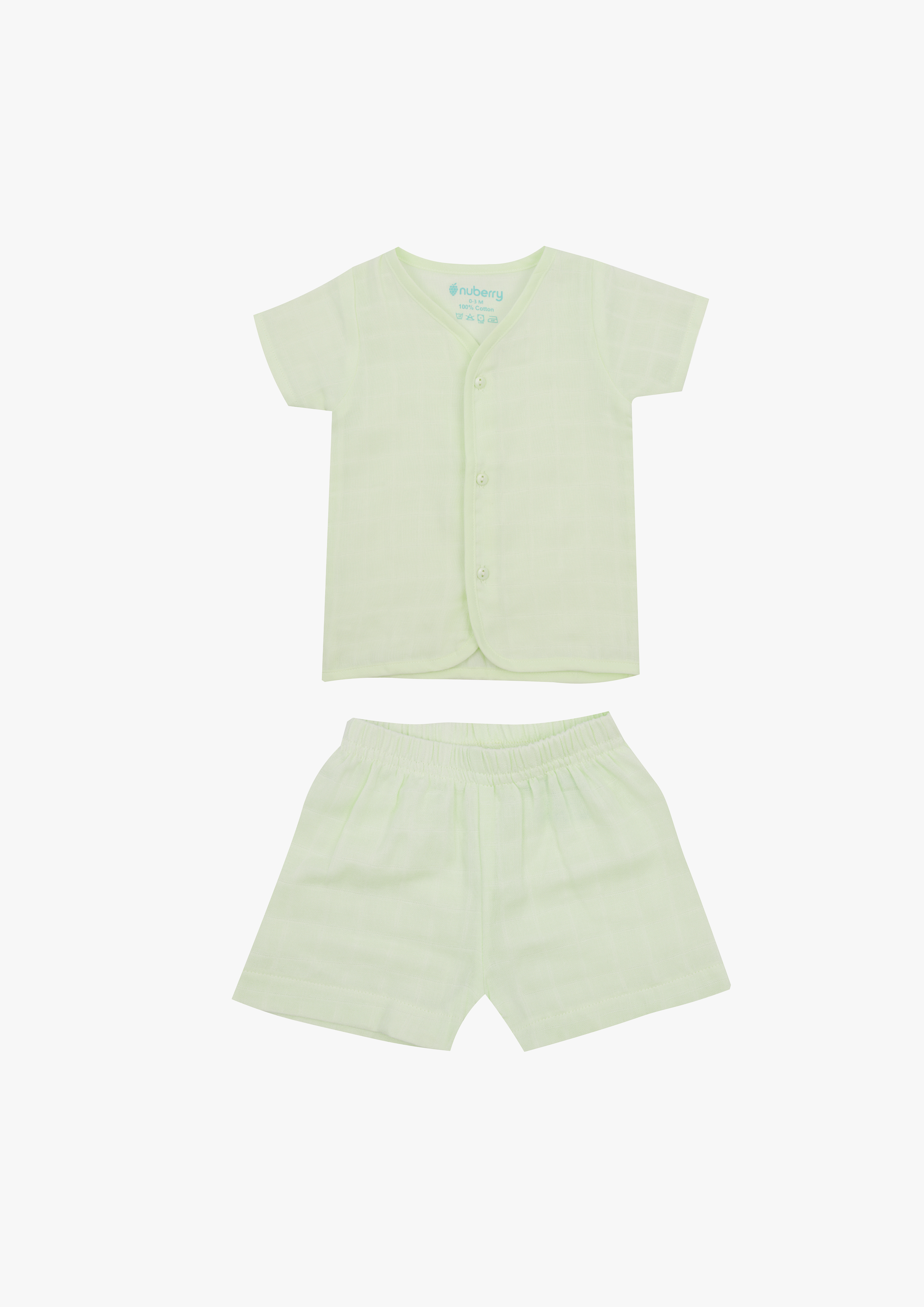 Nuberry Muslin Jabla Half Sleeve and Shorts