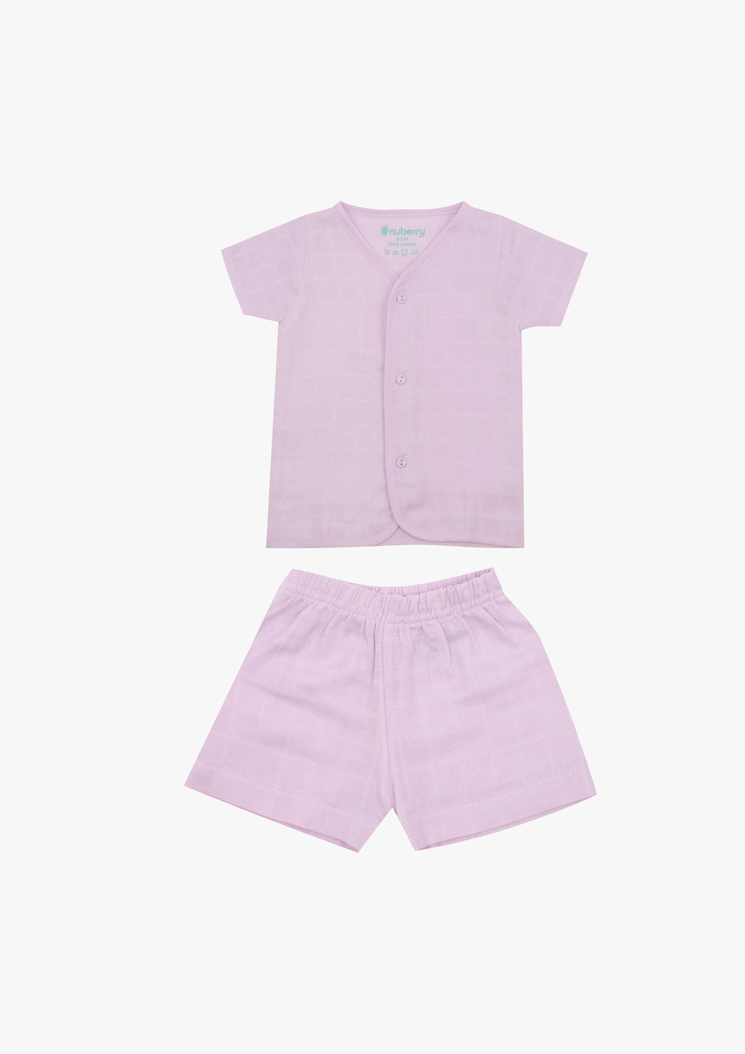 Nuberry Muslin Jabla Half Sleeve and Shorts