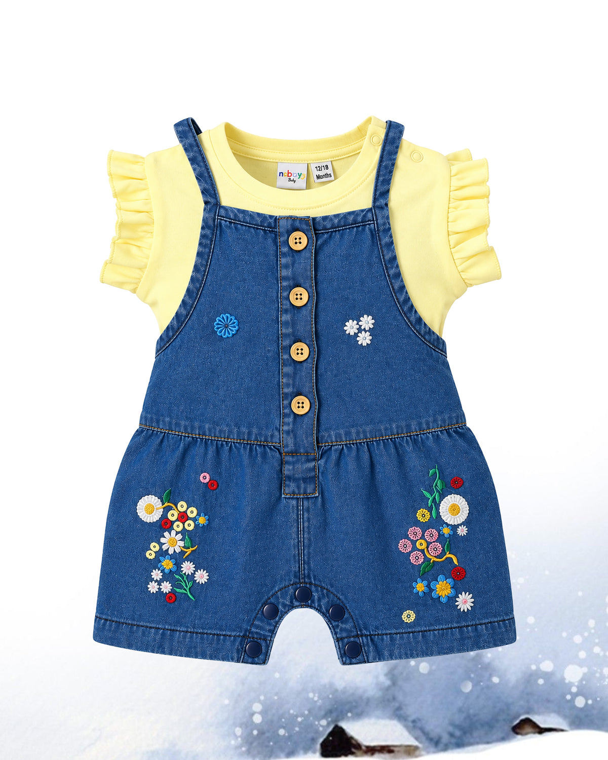 Nuberry Girl Dungaree | Soft, Breathable & Comfortable