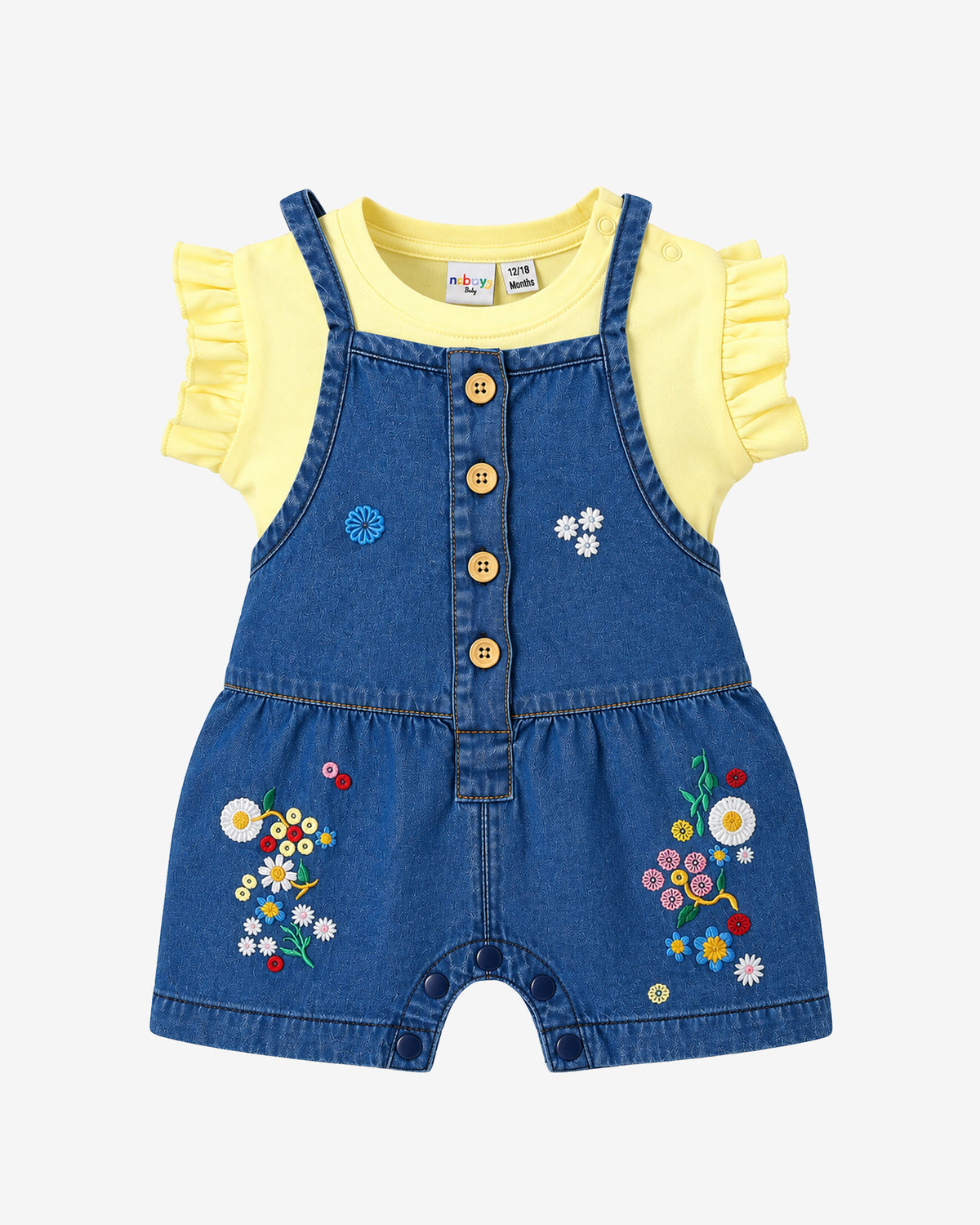 Nuberry Girl Dungaree | Soft, Breathable & Comfortable