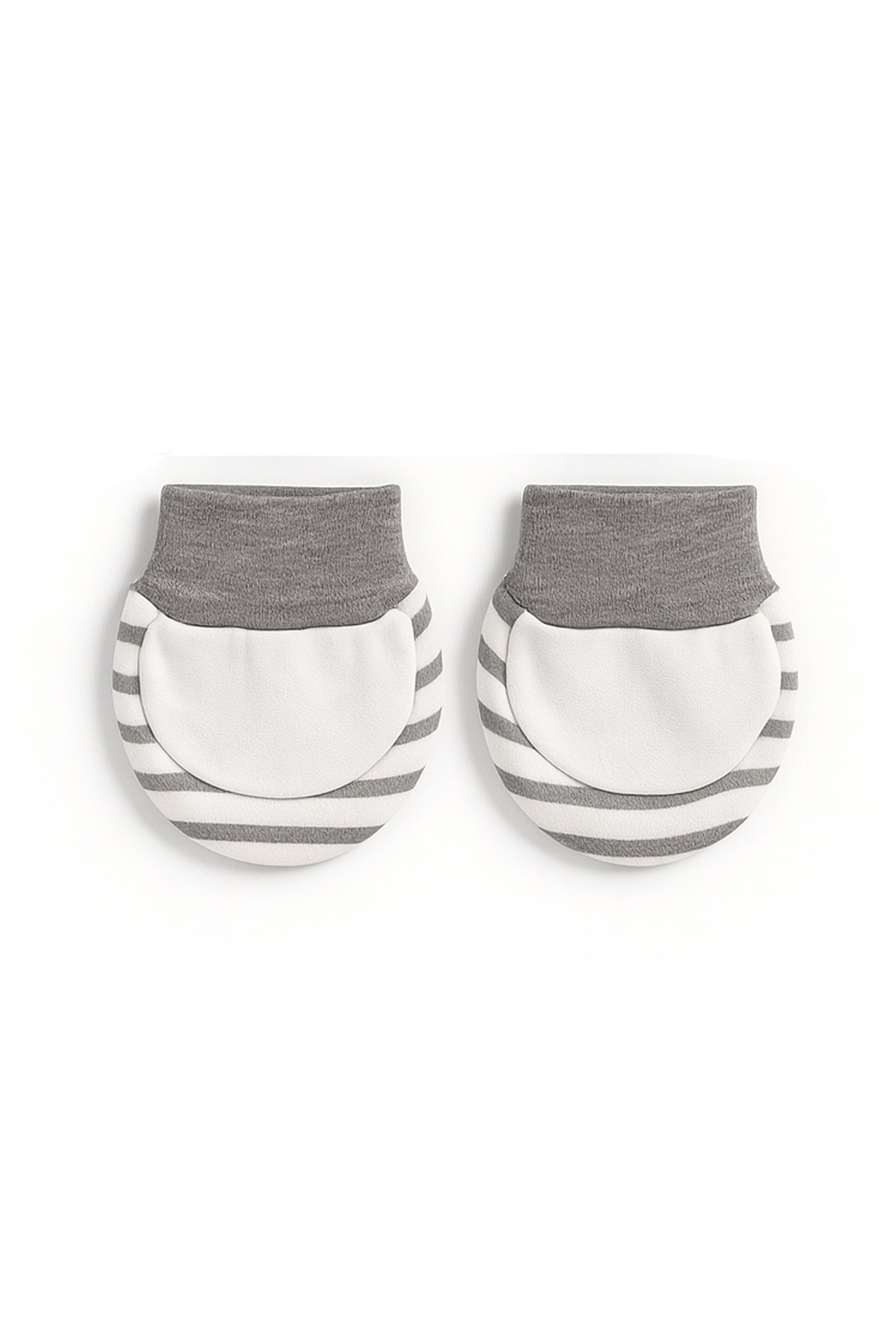 Nuberry Unisex Baby Booties, Mittens & Cap Set (Striped)