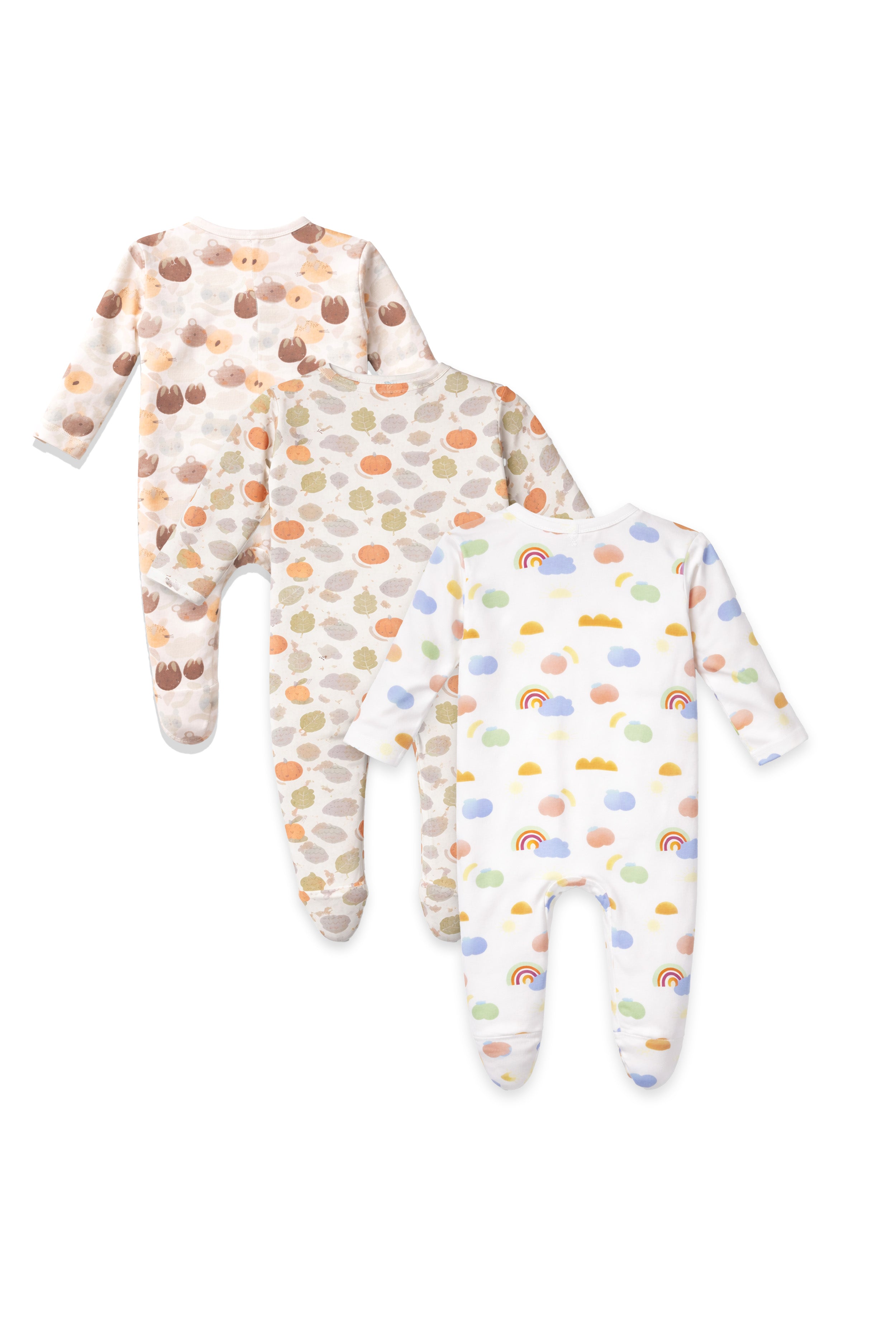 Chosen by Moms | Loved by Babies | Pure Cotton Sleep Suits (Pack of 3)
