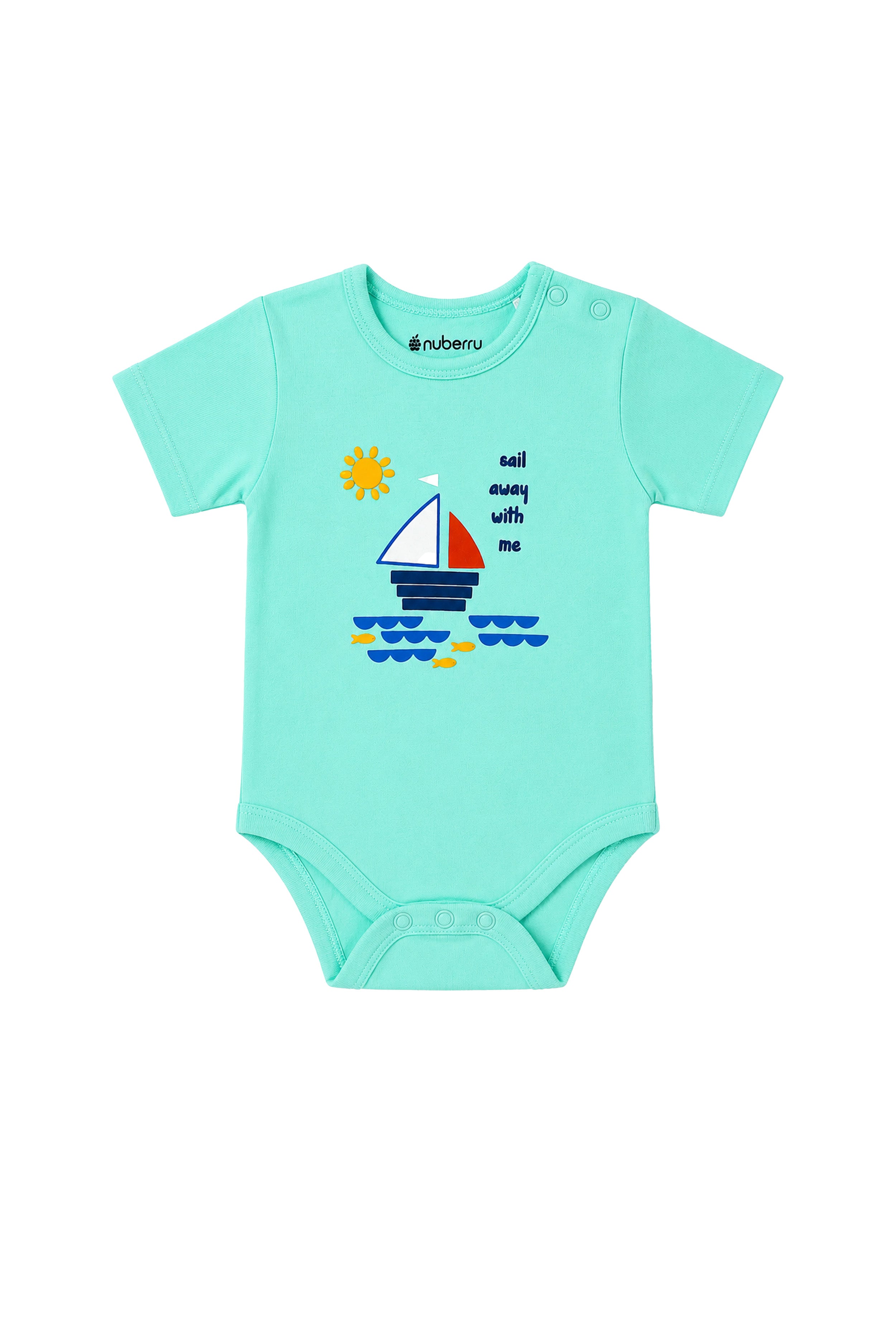 Gentle on Baby Skin | Trusted by Parents | Nuberry Unisex Bodysuit Set of 2