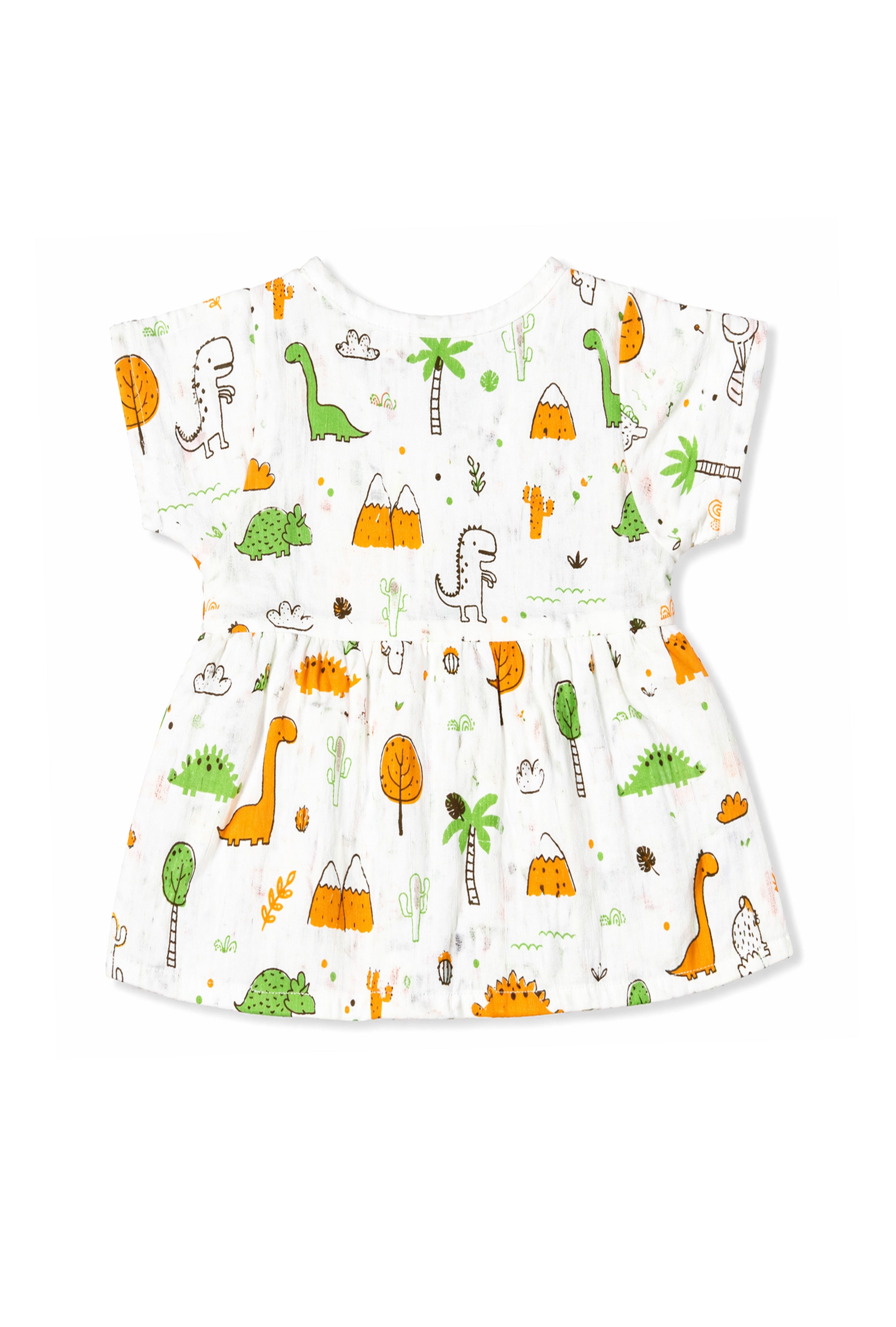 Nuberry Newborn Girls | Half Sleeve | Muslin Frock