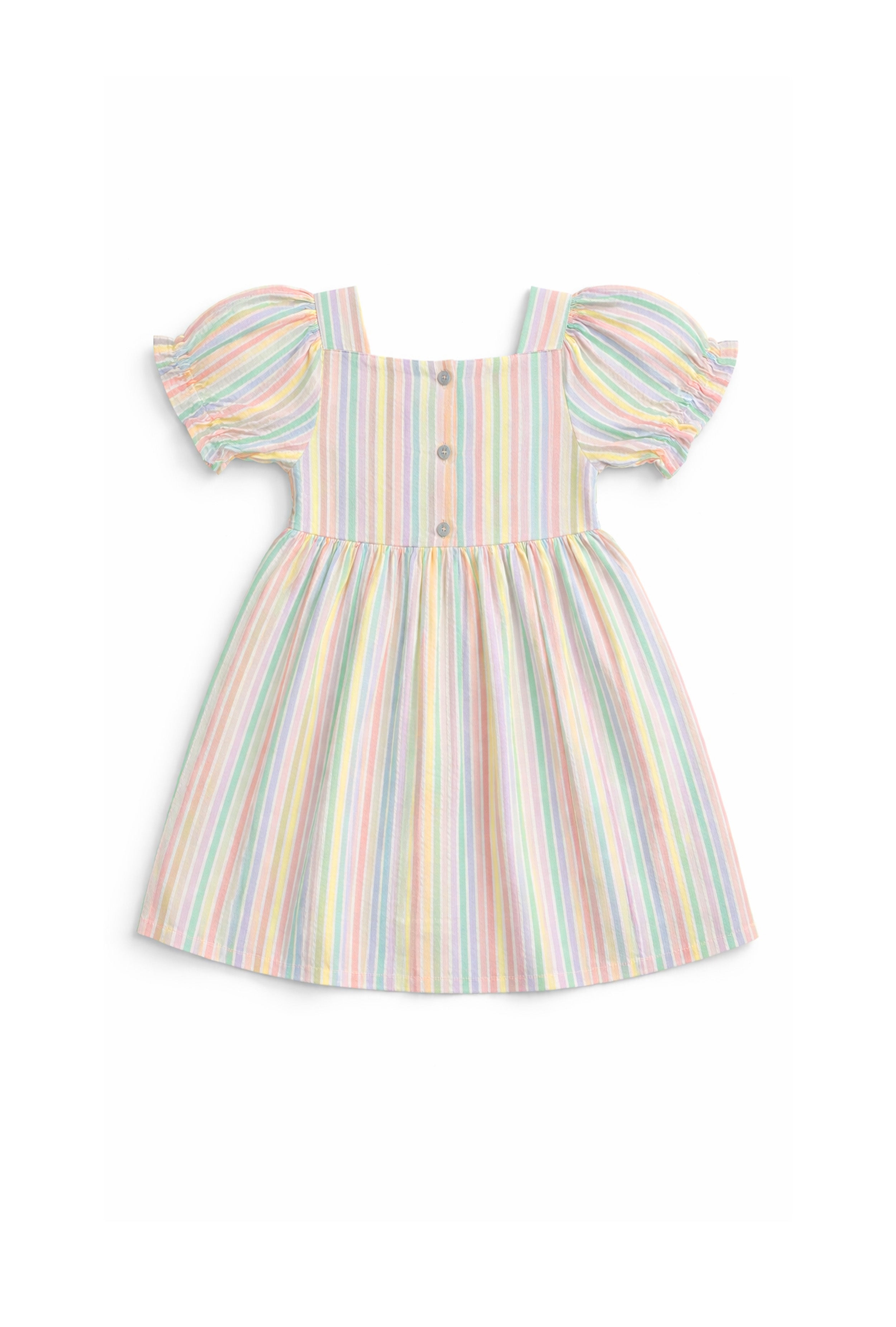 Nuberry Cotton Girls Dress | Multicolor