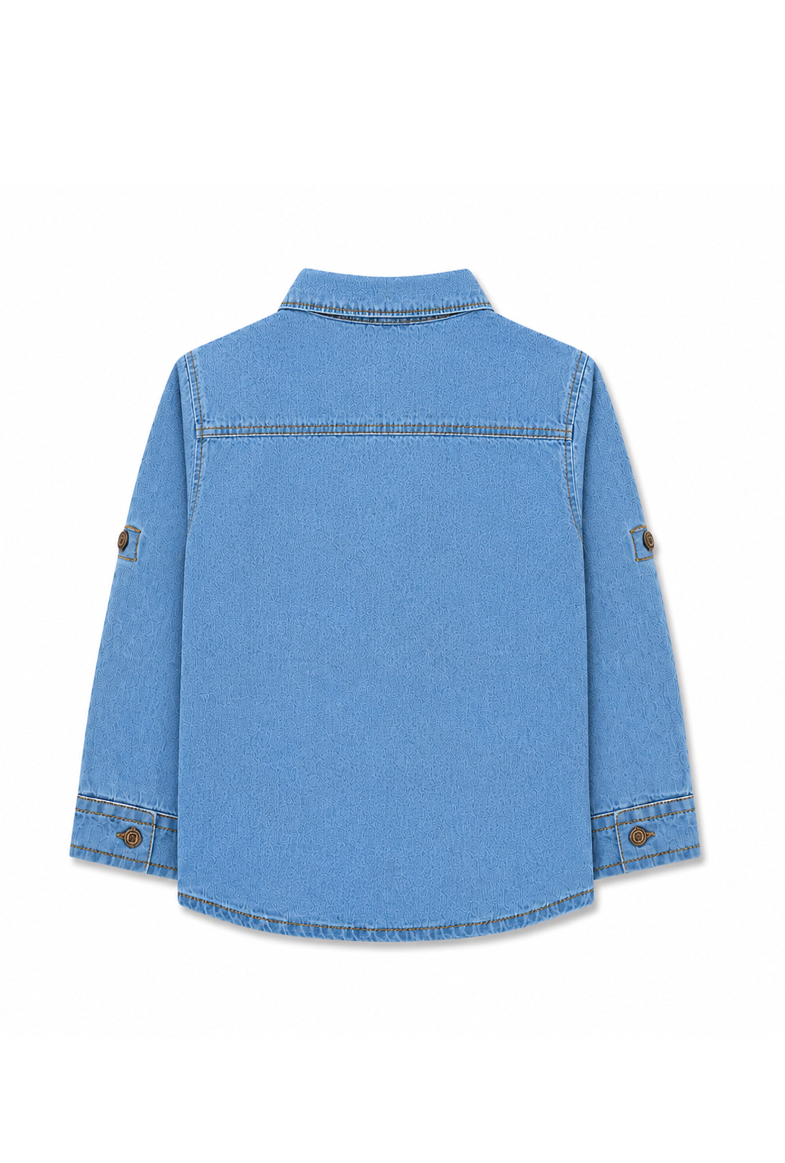 Nuberry Boys Premium Denim Full Sleeve Shirt | Smart Style | Everyday Comfort