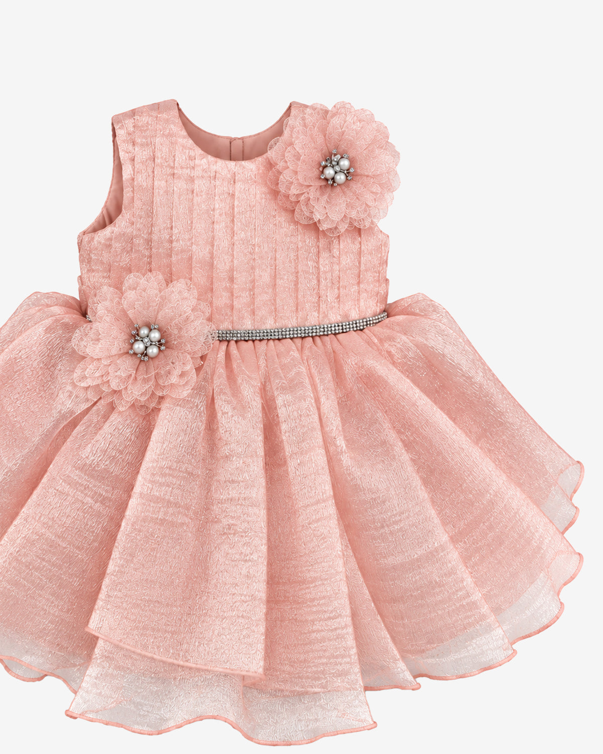 Nuberry Soft Mesh Baby Girl Party Frock | A Little Dress for Her Biggest Smiles