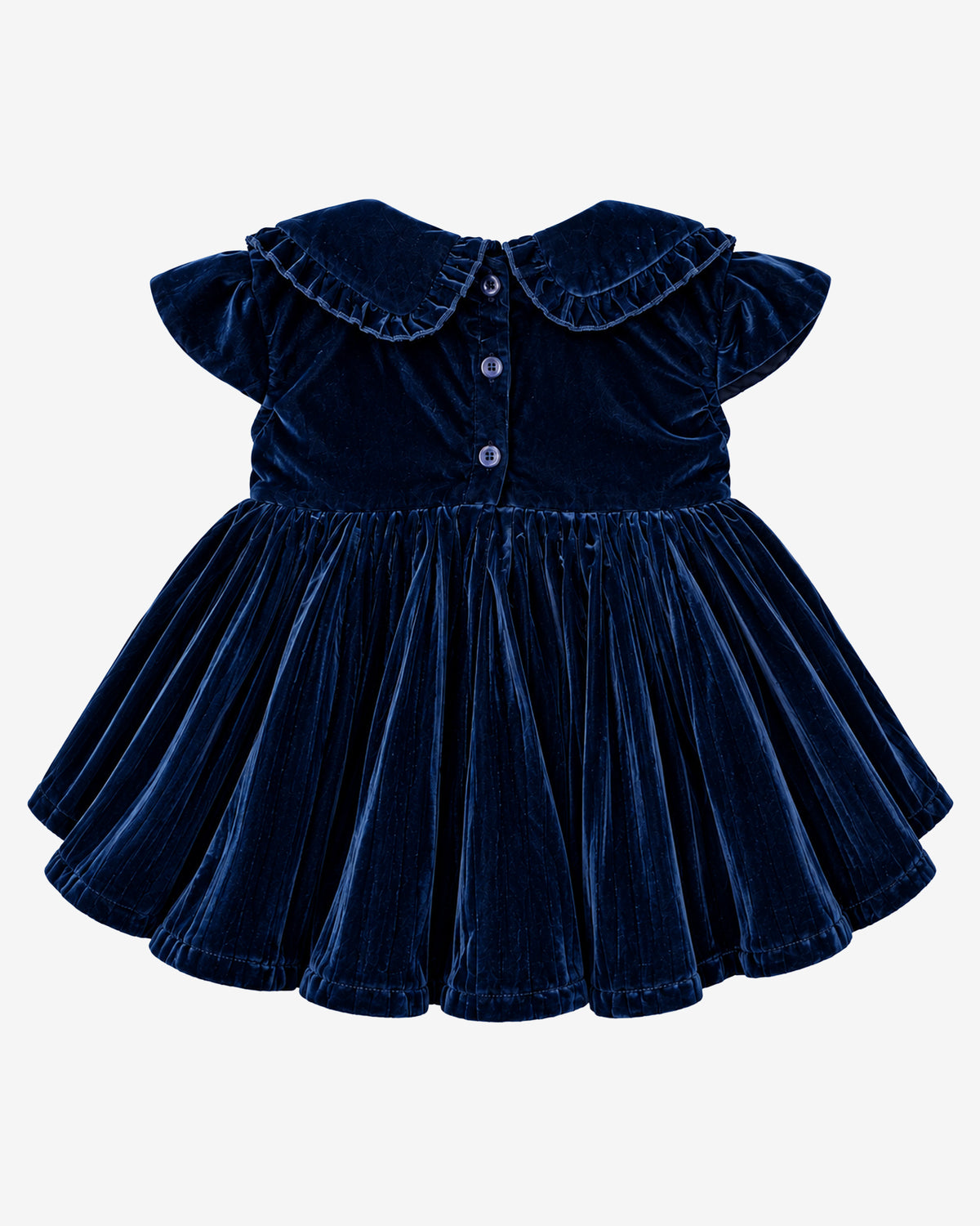 Nuberry Girls Emerald Green Velvet Frock with Matching Bow Handband