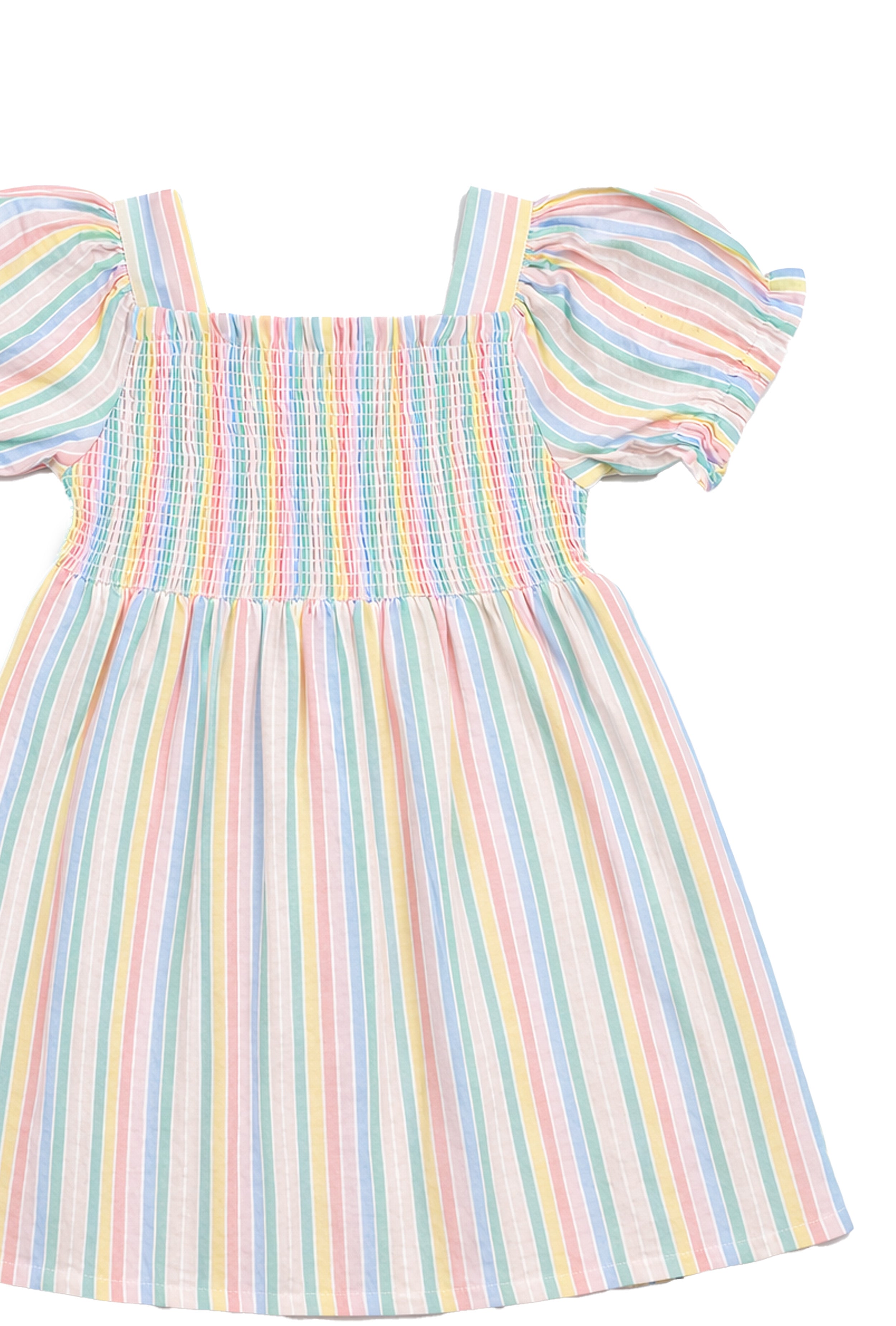 Nuberry Cotton Girls Dress | Multicolor