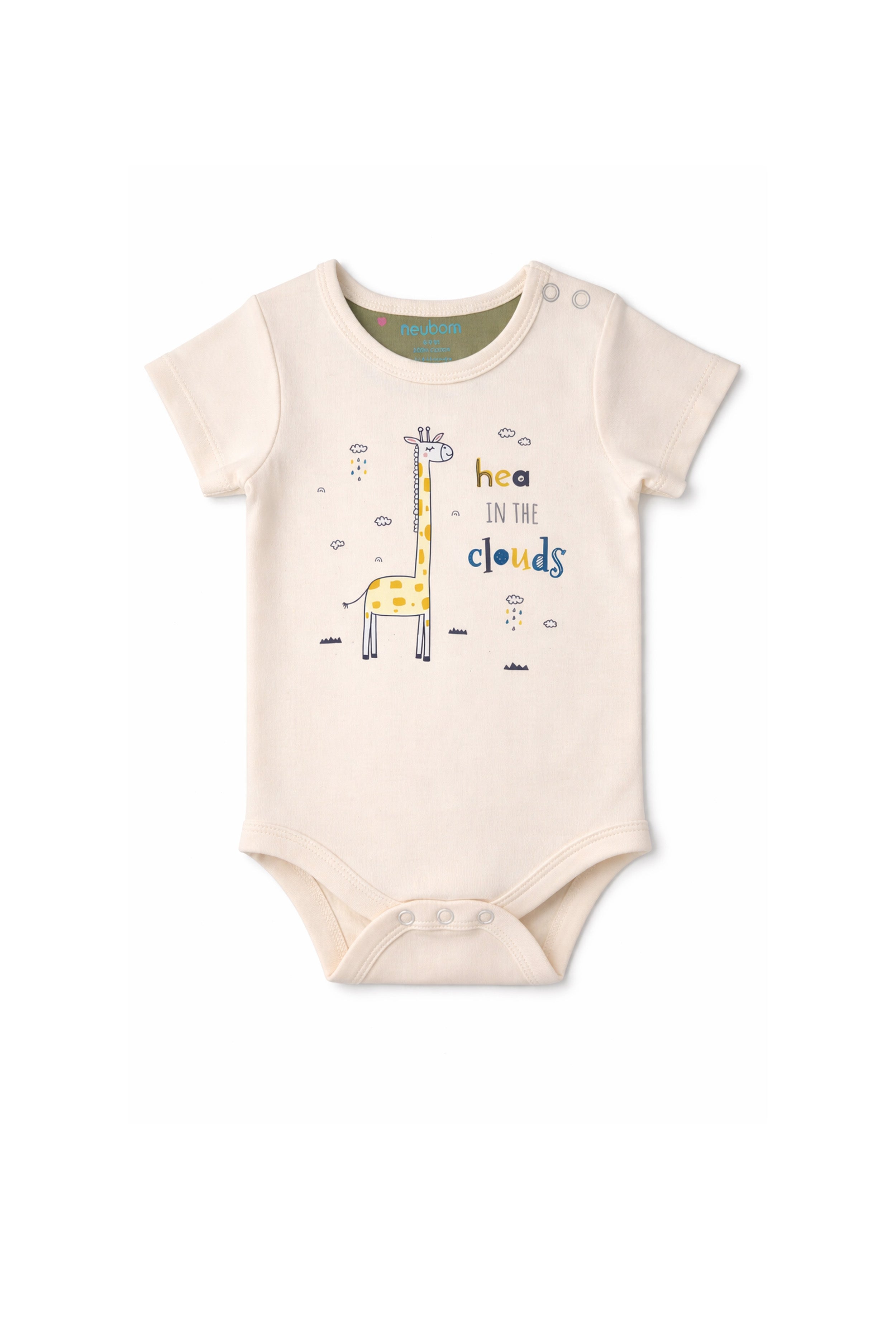 Gentle on Baby Skin | Trusted by Parents | Nuberry Unisex Bodysuit Set of 2