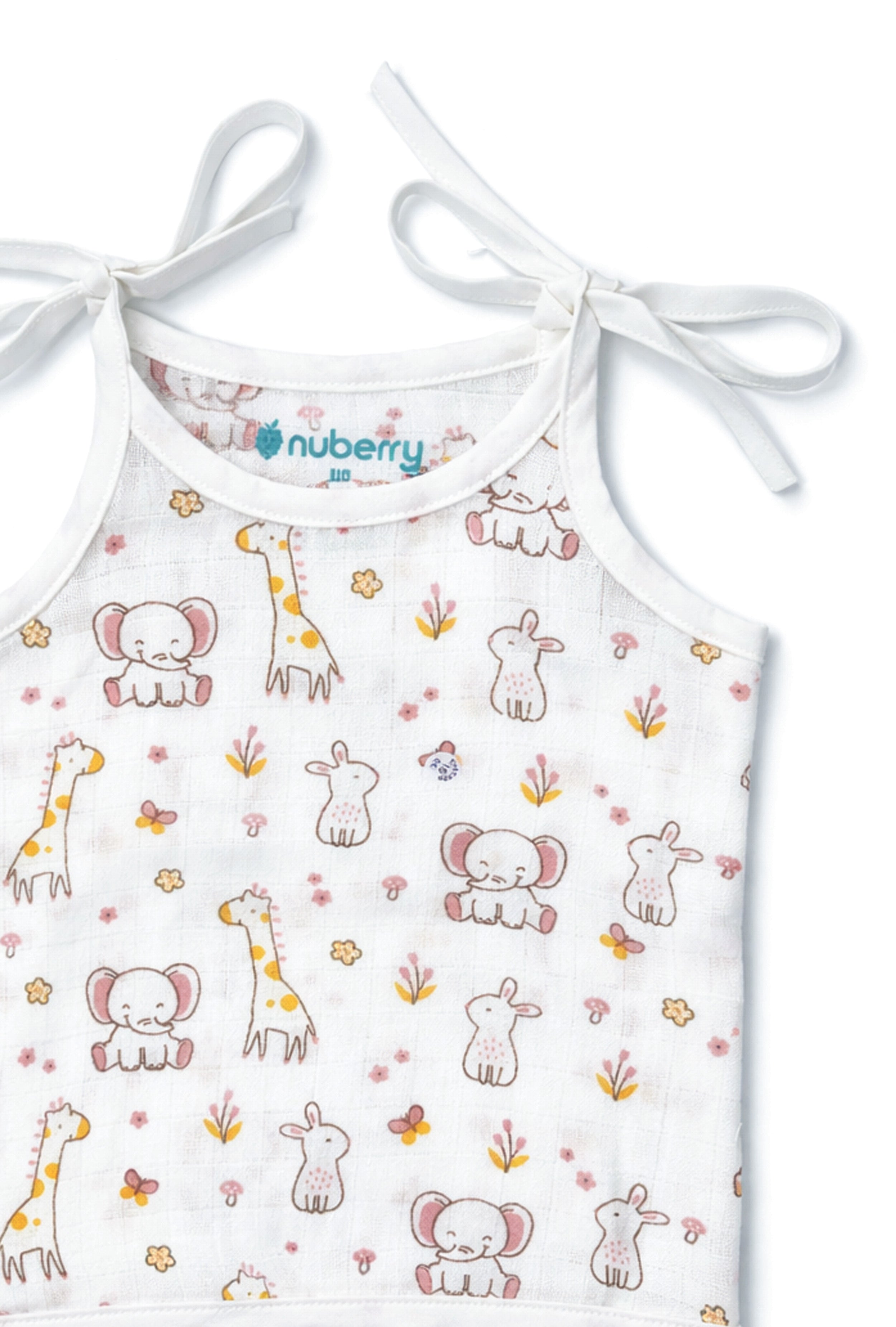 Made for First Comfort | Nuberry Newborn Muslin Upknot Jabla (Pack of 4)