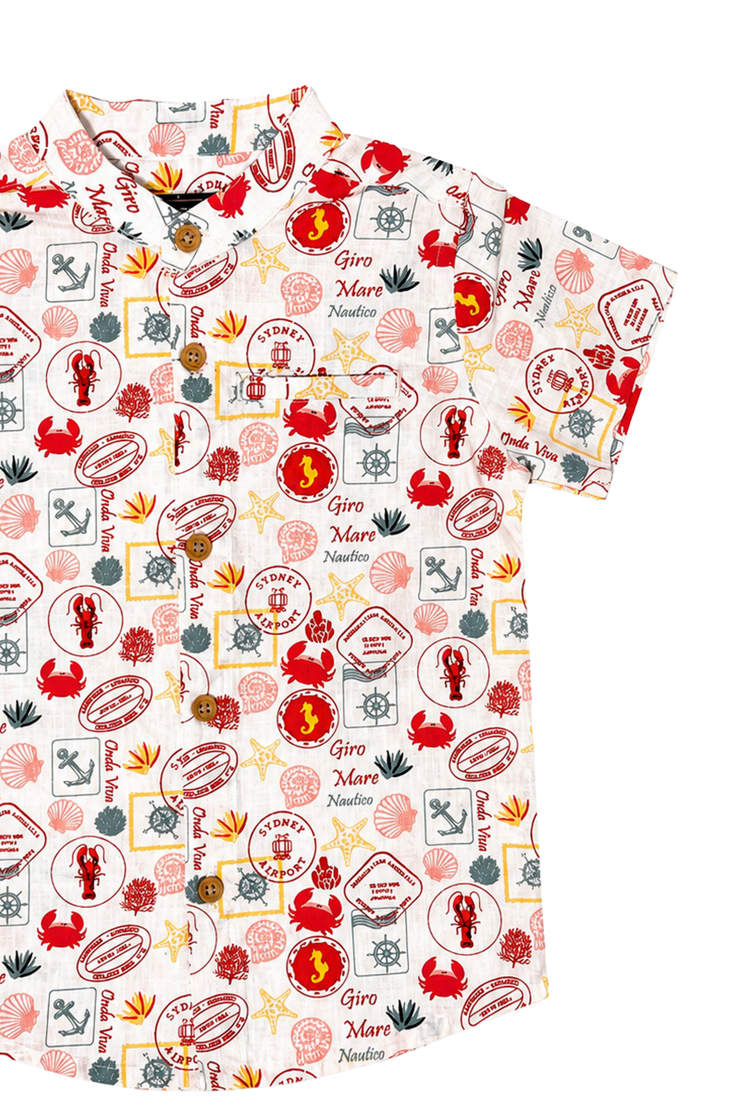 Nuberry Boys Half Sleeve Shirt | Playful Prints for Joyful Moments
