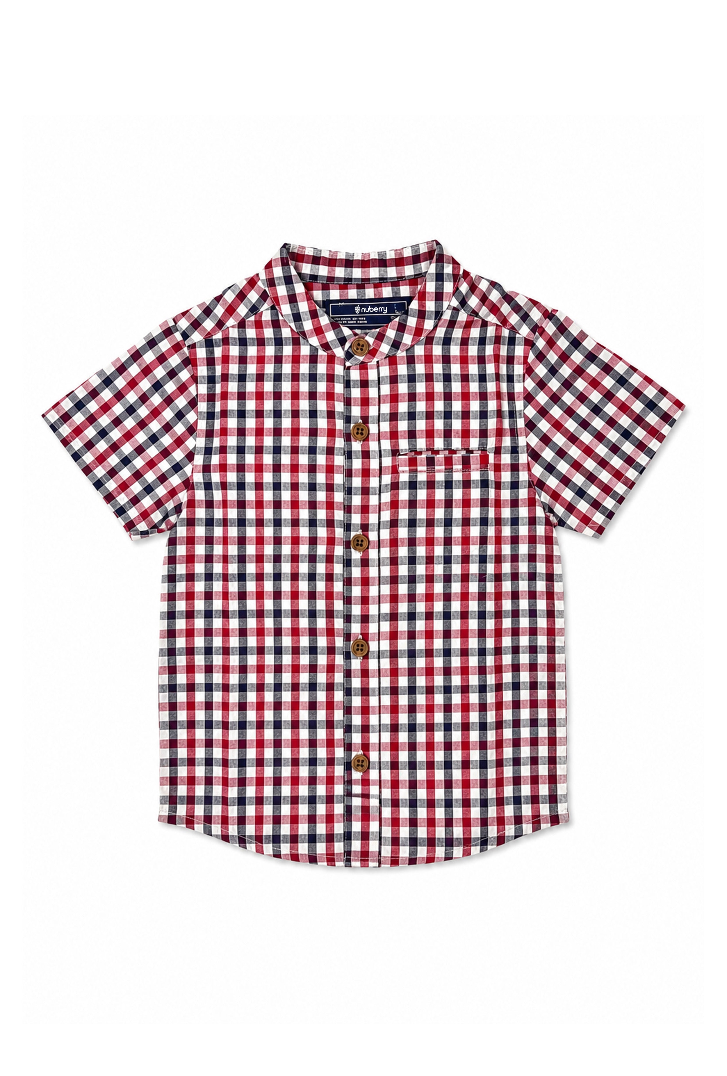 Nuberry Boys Half-Sleeve Shirt | Smart Looks, All-Day Comfort