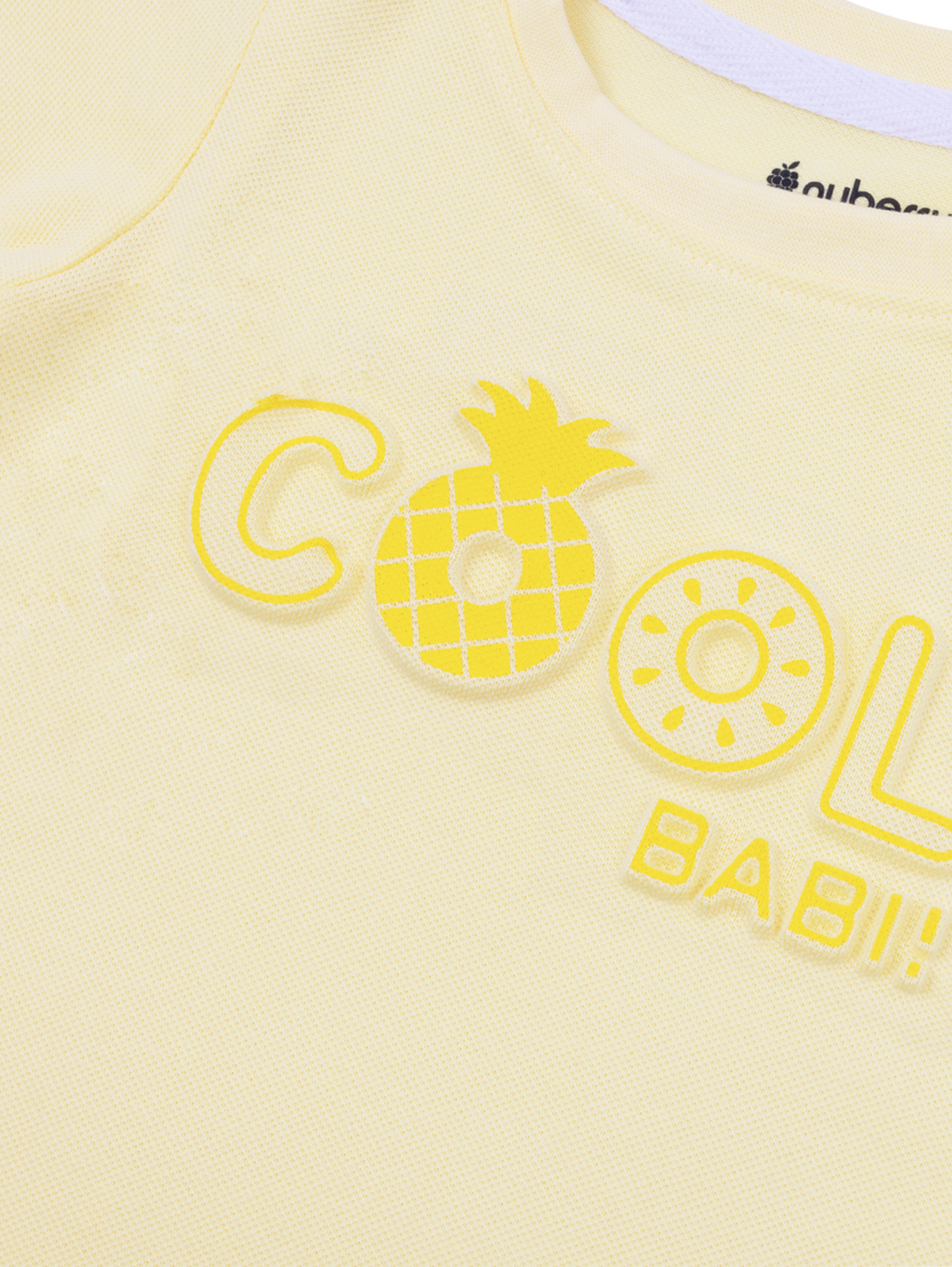 Yellow T-Shirt with Seersucker Shorts Set