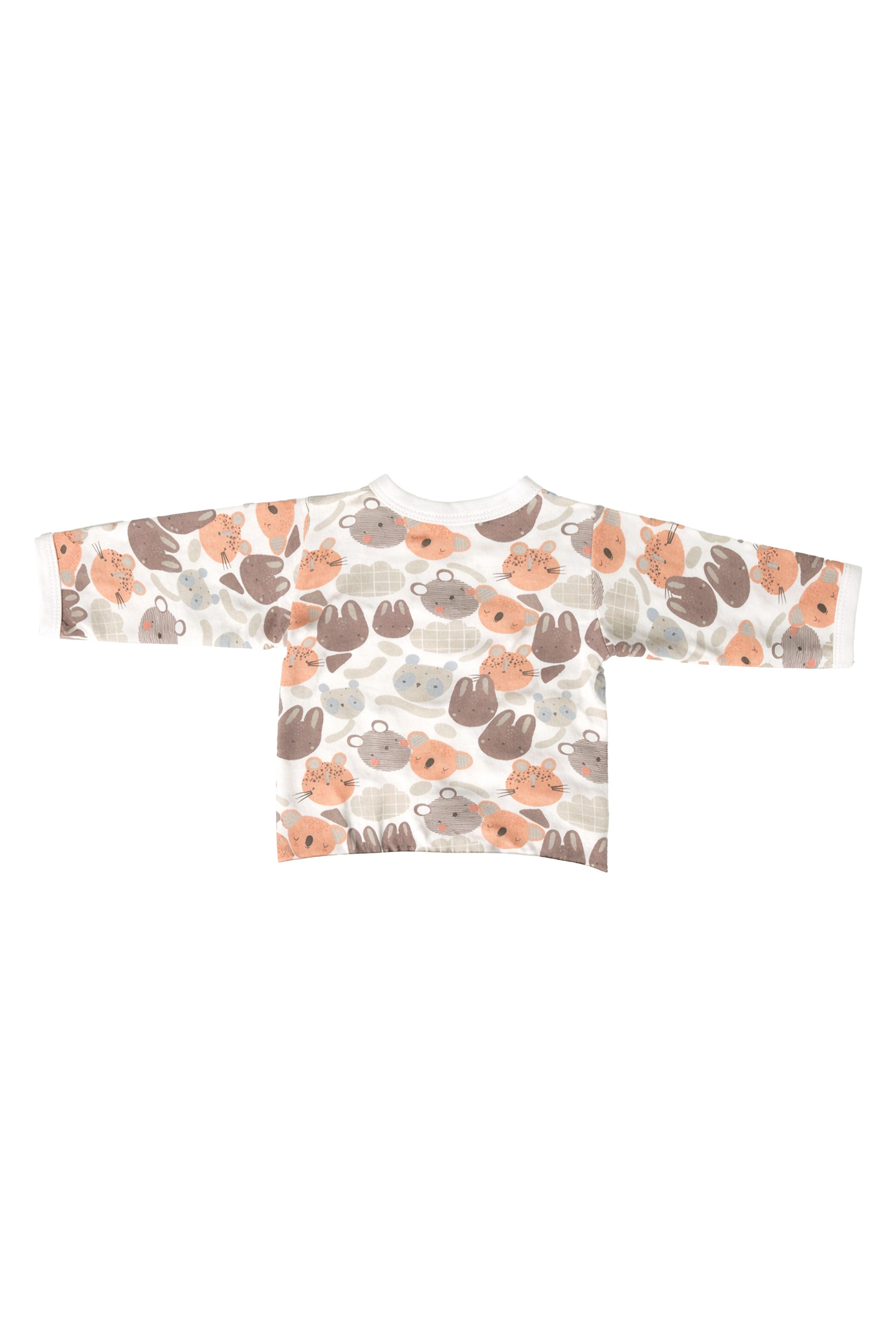 Nuberry Unisex Baby Open Vest - Full Sleeve (Pack of 3)