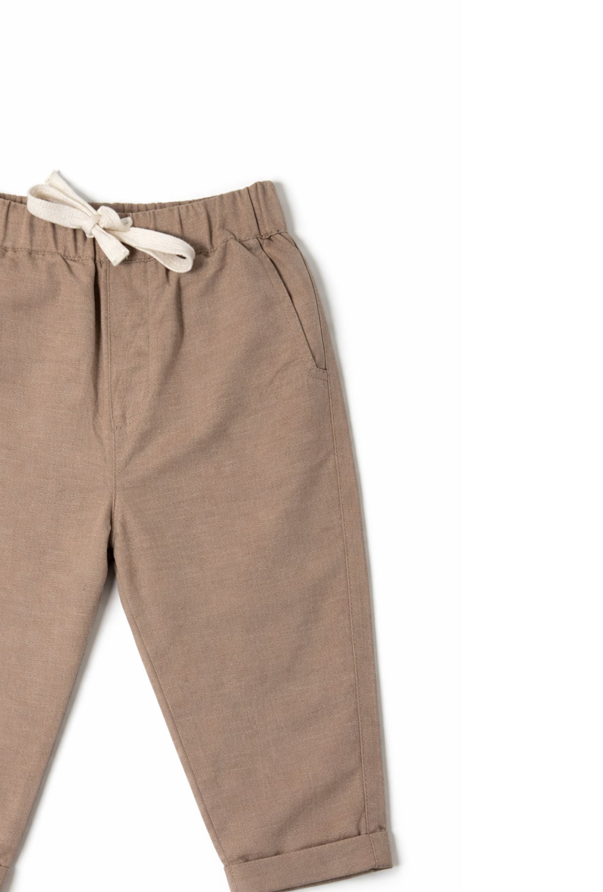 Nuberry Boys Beige Pants | Everyday Comfort for Little Adventures