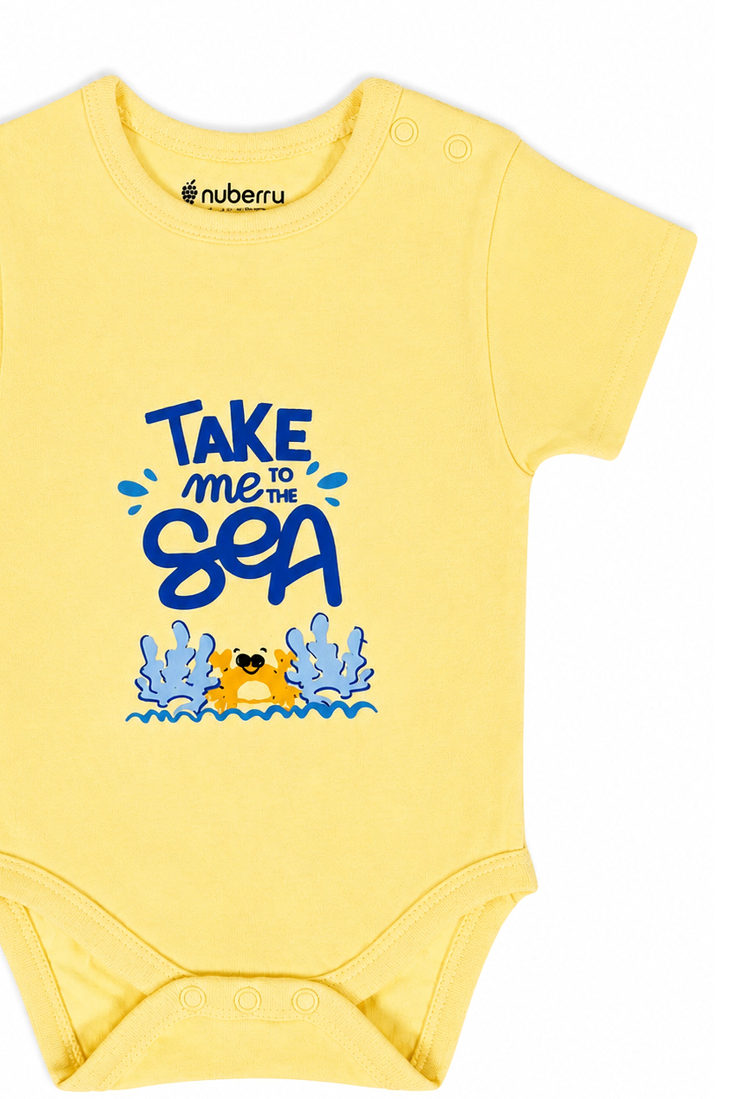Gentle on Baby Skin | Trusted by Parents | Nuberry Unisex Bodysuit Set of 2
