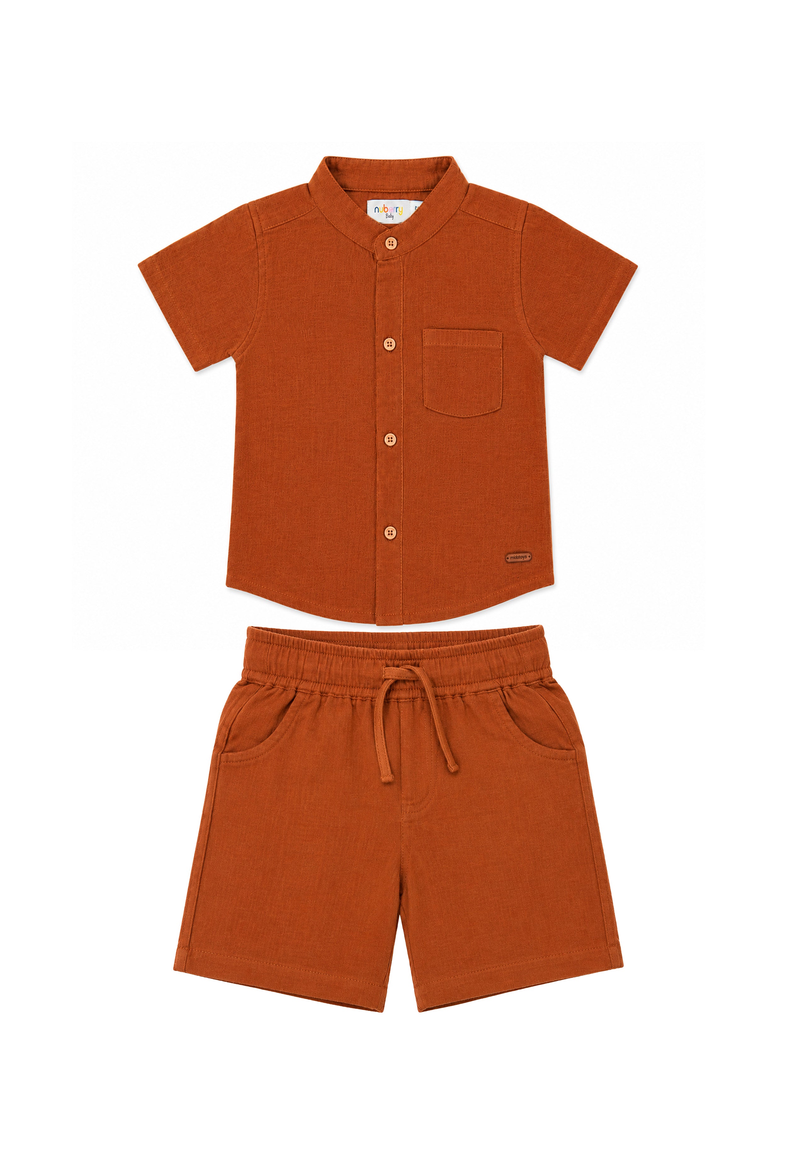 Nuberry Muslin Jabla Half Sleeve & Shorts | Soft Hugs for Your Little One
