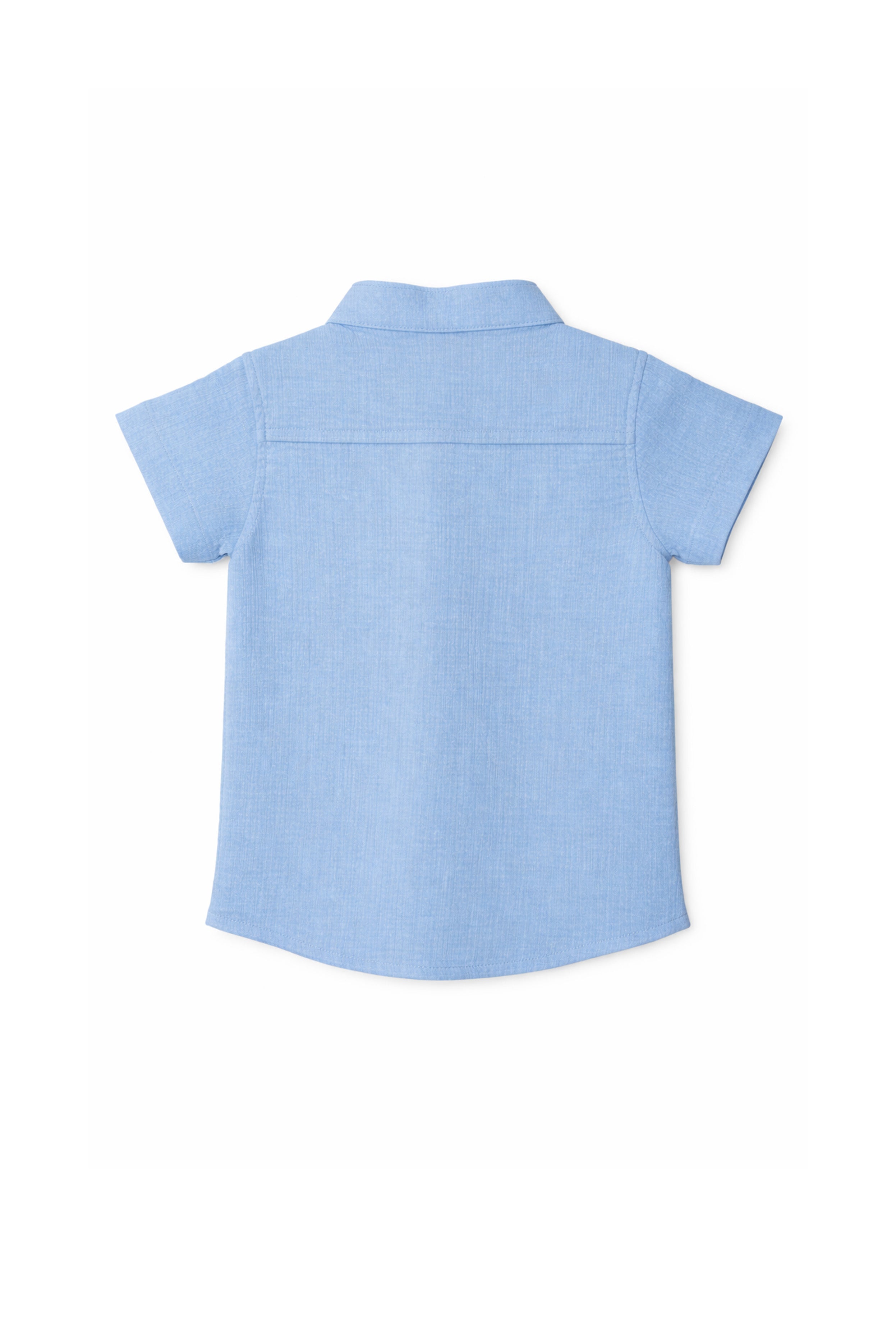 Nuberry Kids Half Sleeve Shirt | Sky Blue