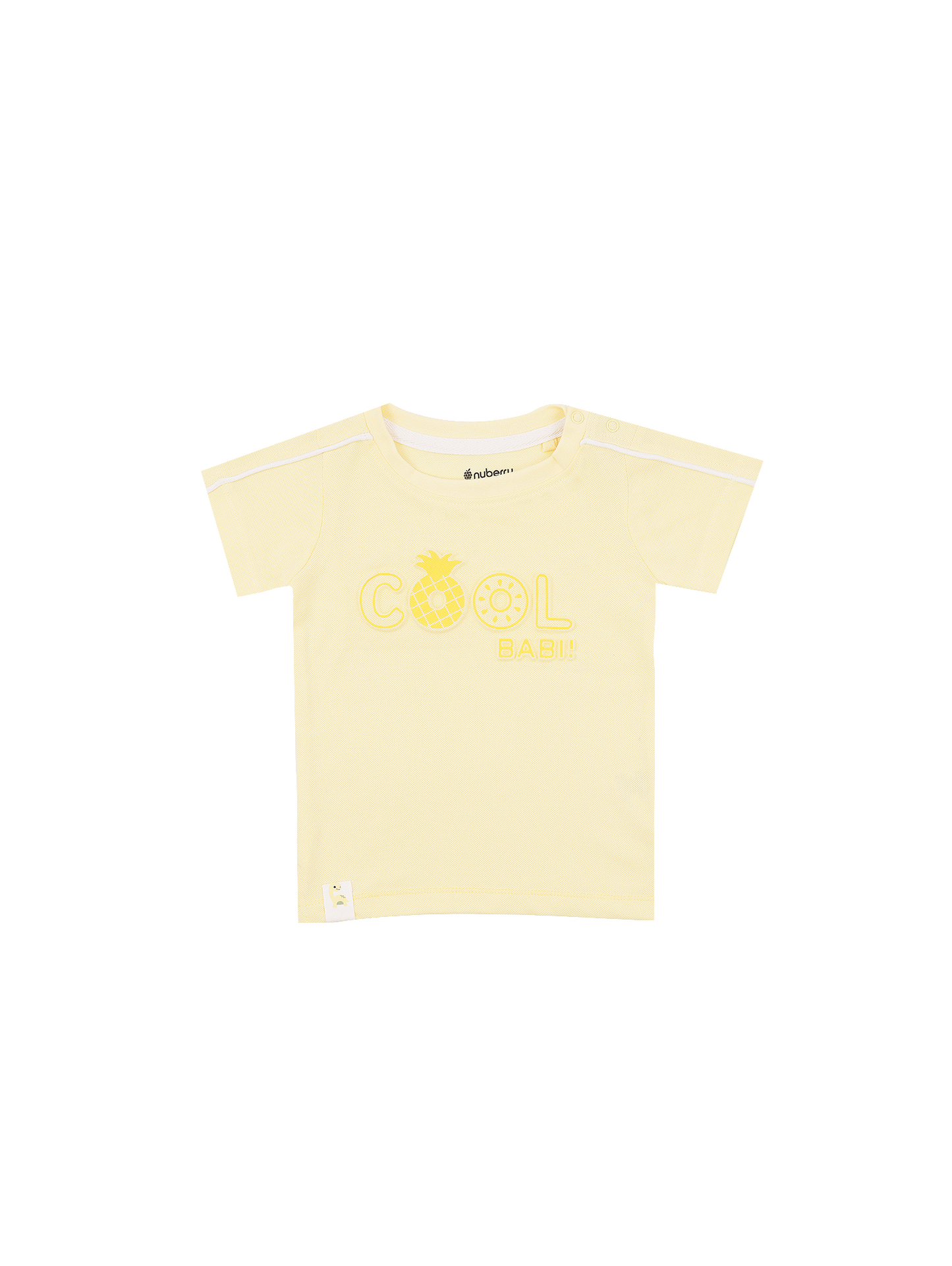 Yellow T-Shirt with Seersucker Shorts Set