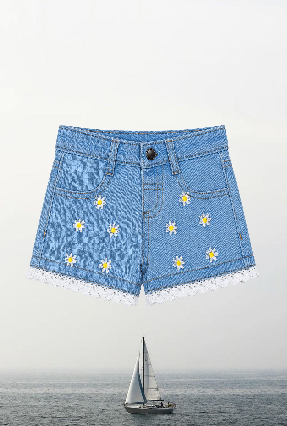 Nuberry Girls Top & Denim Shorts Set | Made for Little Smiles & Beautiful Moments