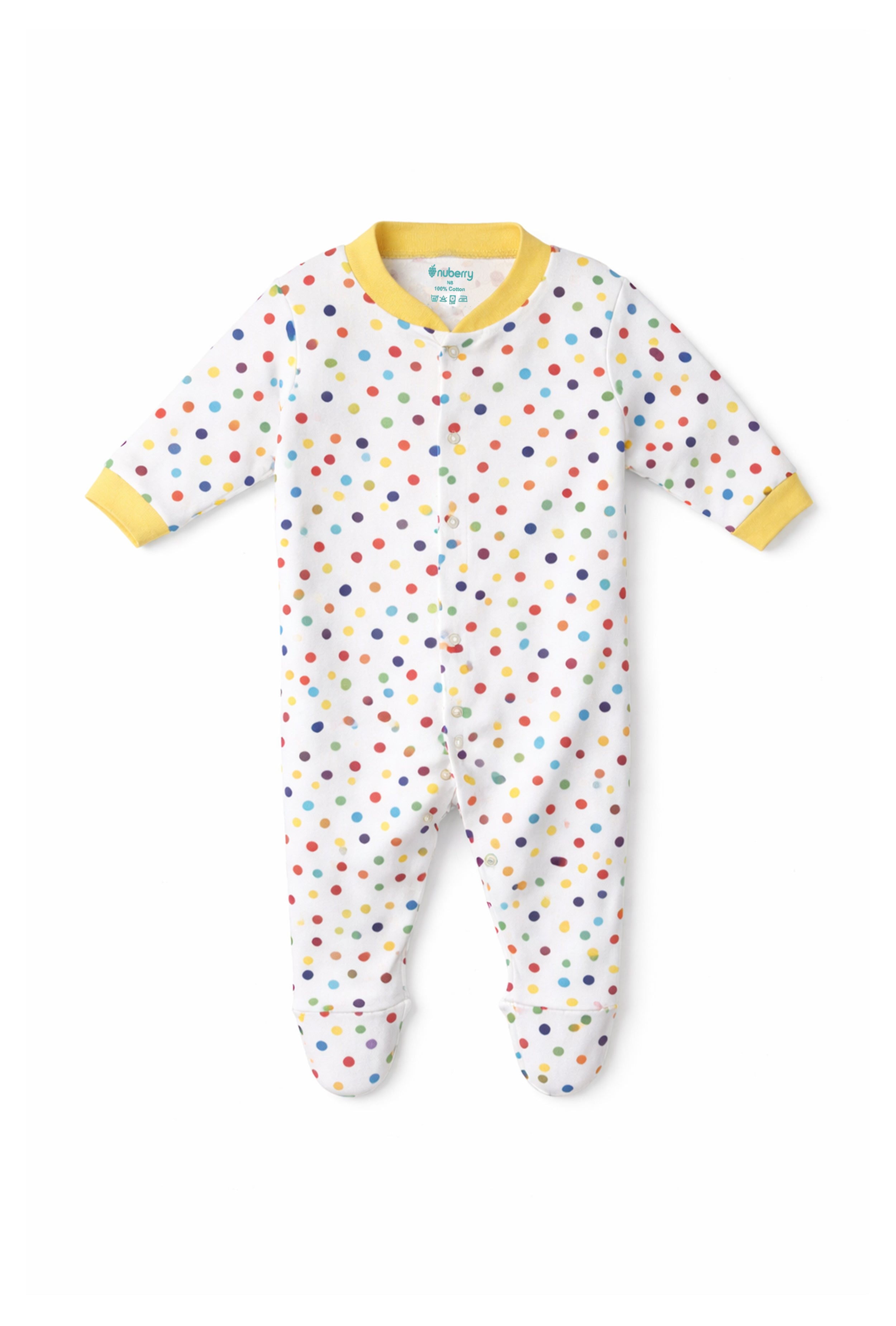 Mom’s Choice Pure Cotton Sleep Suits (3-Pack)