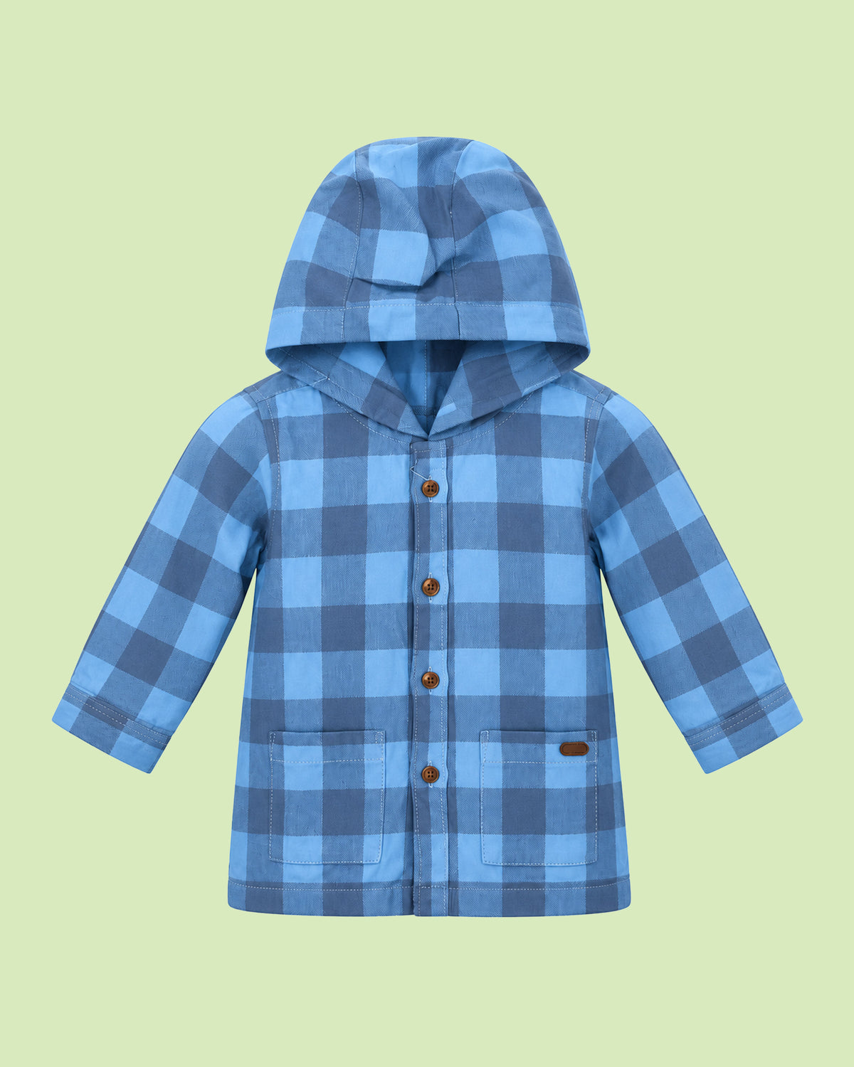 Nuberry Boys Hooded Checked Shirt