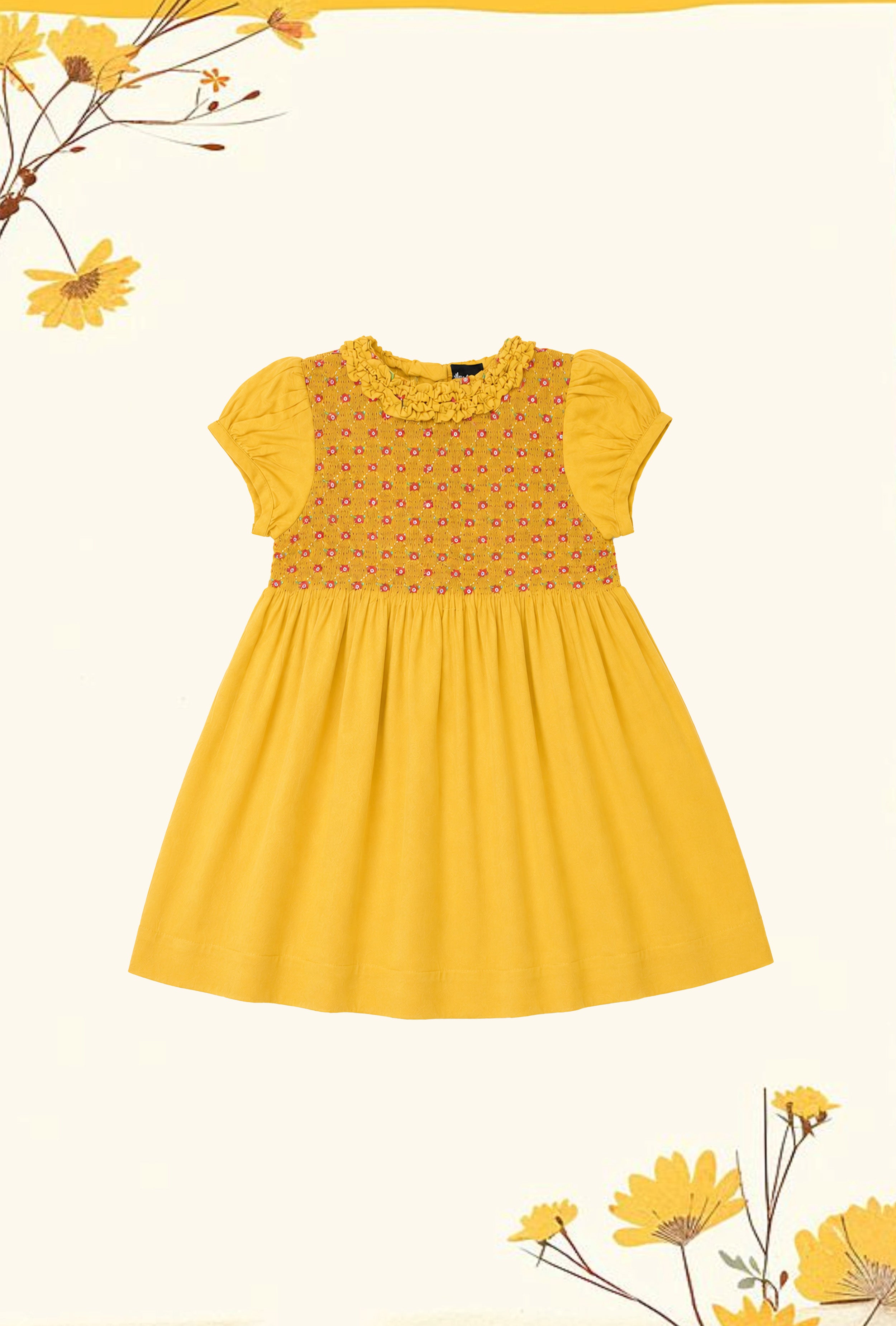 Premium Soft Cotton Smocked Dress for Baby Girls | Stylish Party Wear with Breathable Comfort | 500+ Positive Reviews