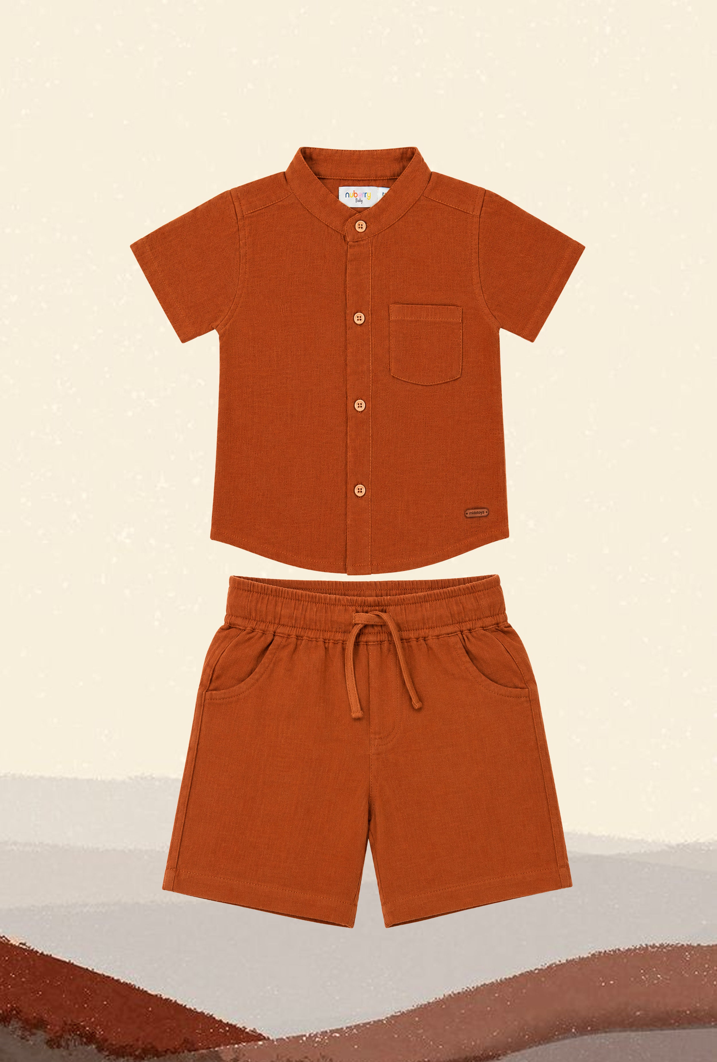 Nuberry Muslin Jabla Half Sleeve & Shorts | Soft Hugs for Your Little One