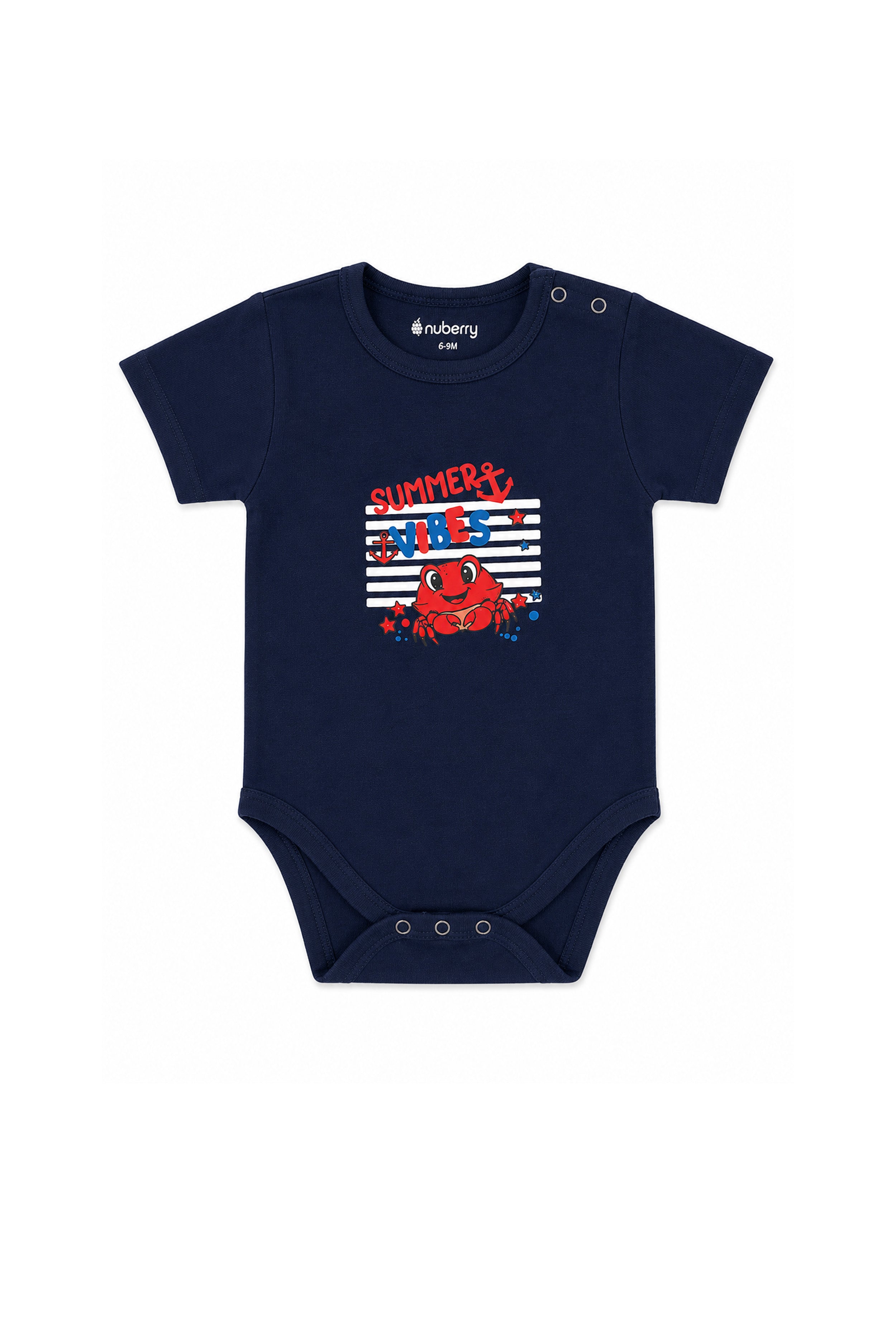 Gentle on Baby Skin | Trusted by Parents | Nuberry Unisex Bodysuit Set of 2